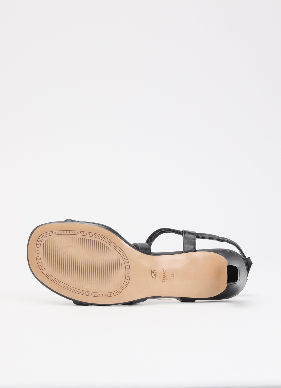 Dune London Motivating sandalette van leer - detail 5 zwart