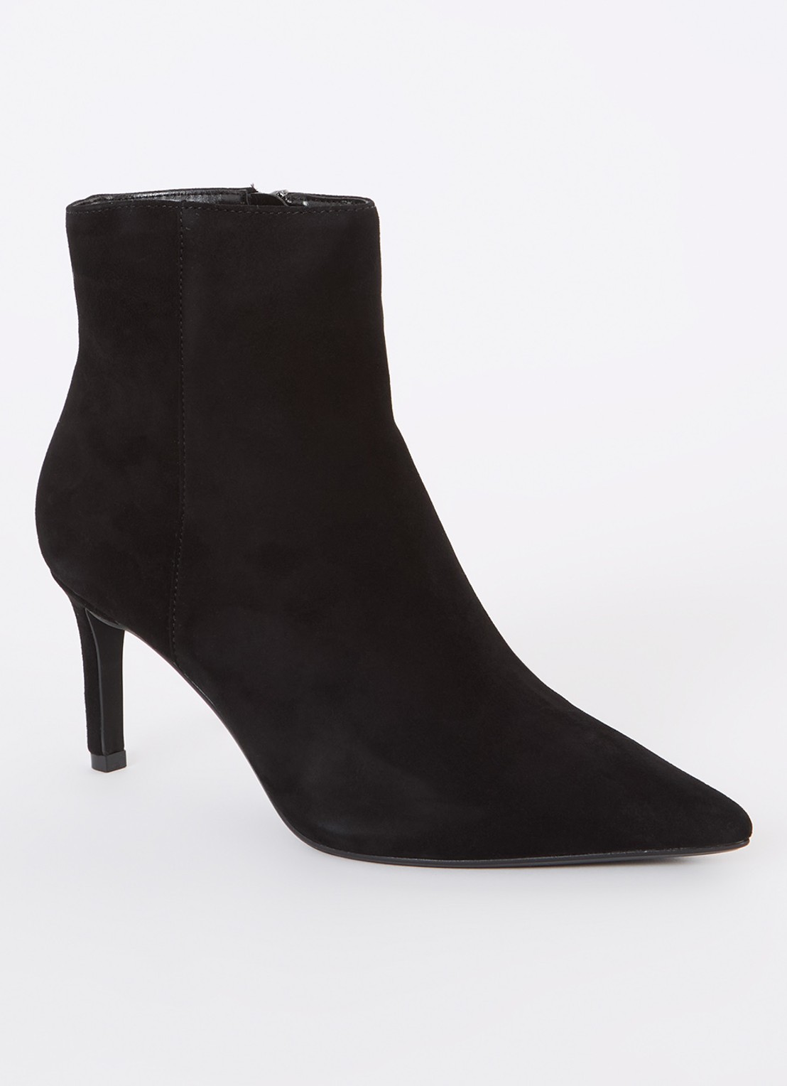 Dune London Obsessively enkellaarsje van suède - voorkant 2 zwart