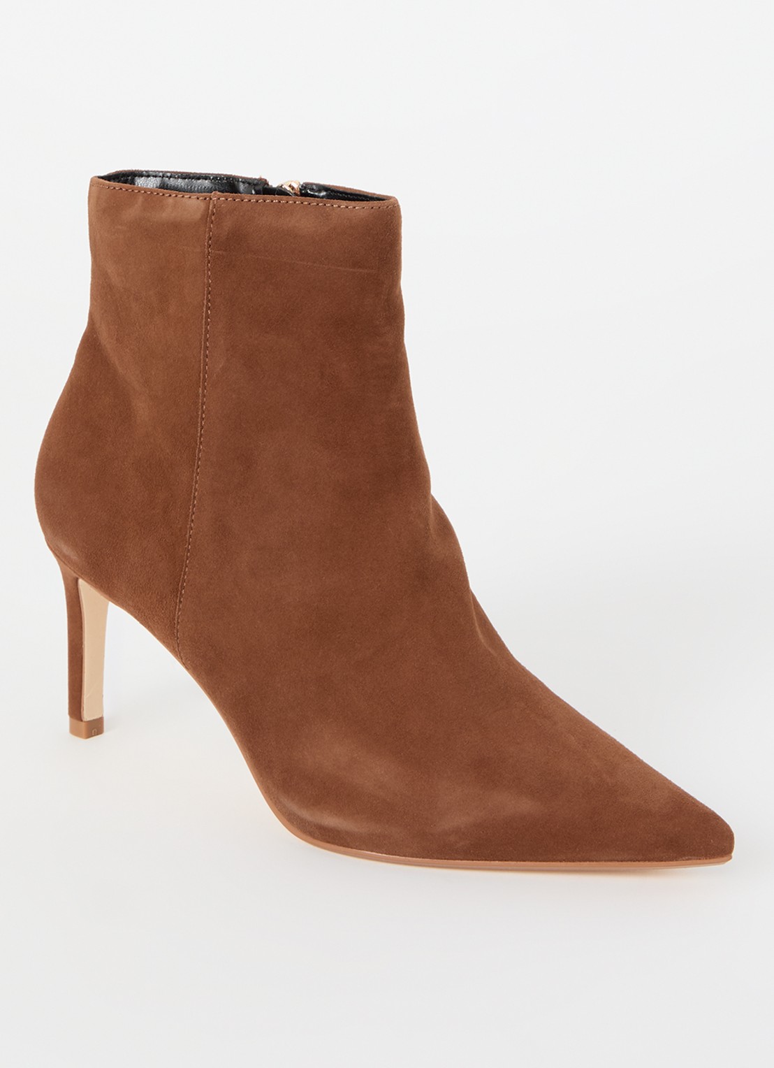 Dune London Obsessively enkellaarsje van suède - voorkant bruin