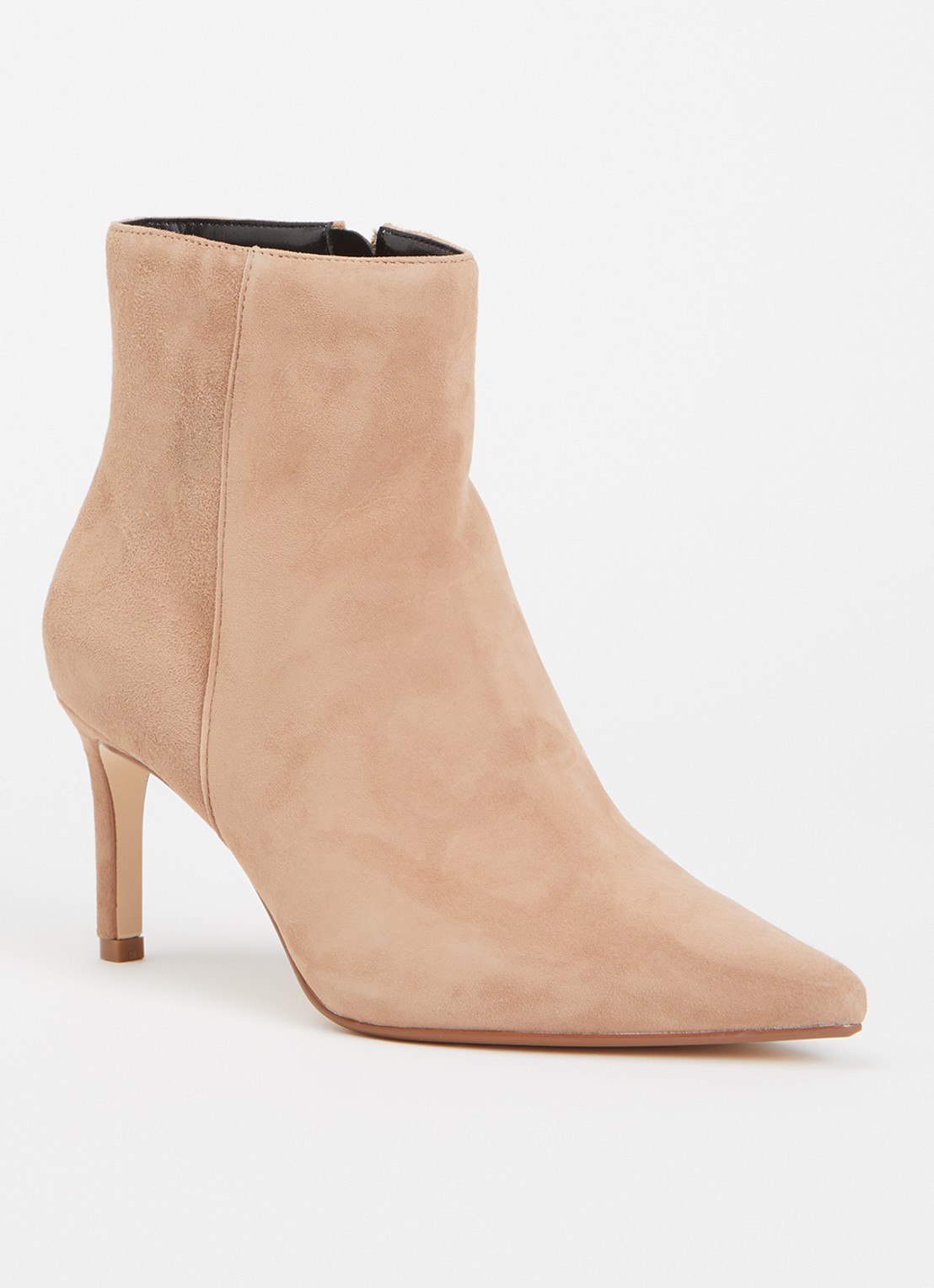 Dune London Obsessively enkellaarsje van suède - voorkant beige