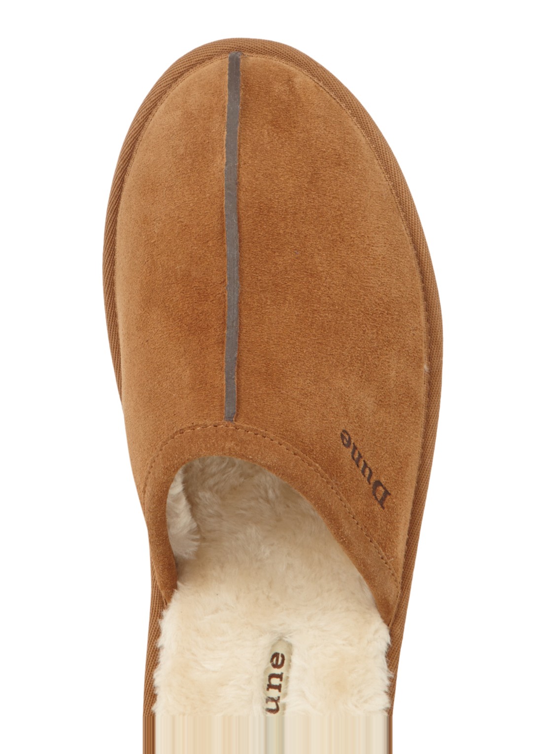 Dune London Pantoffel Flintoff - detail 2 lichtbruin