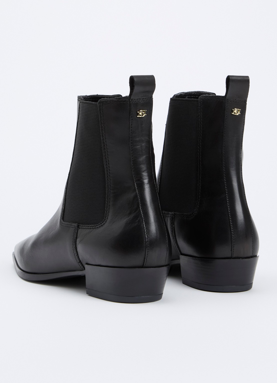 Dune London Parkas chelsea boot - achterkant zwart