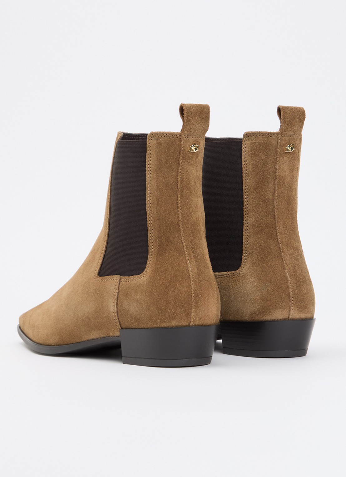 Dune London Parkas chelsea boot - achterkant 2 lichtbruin