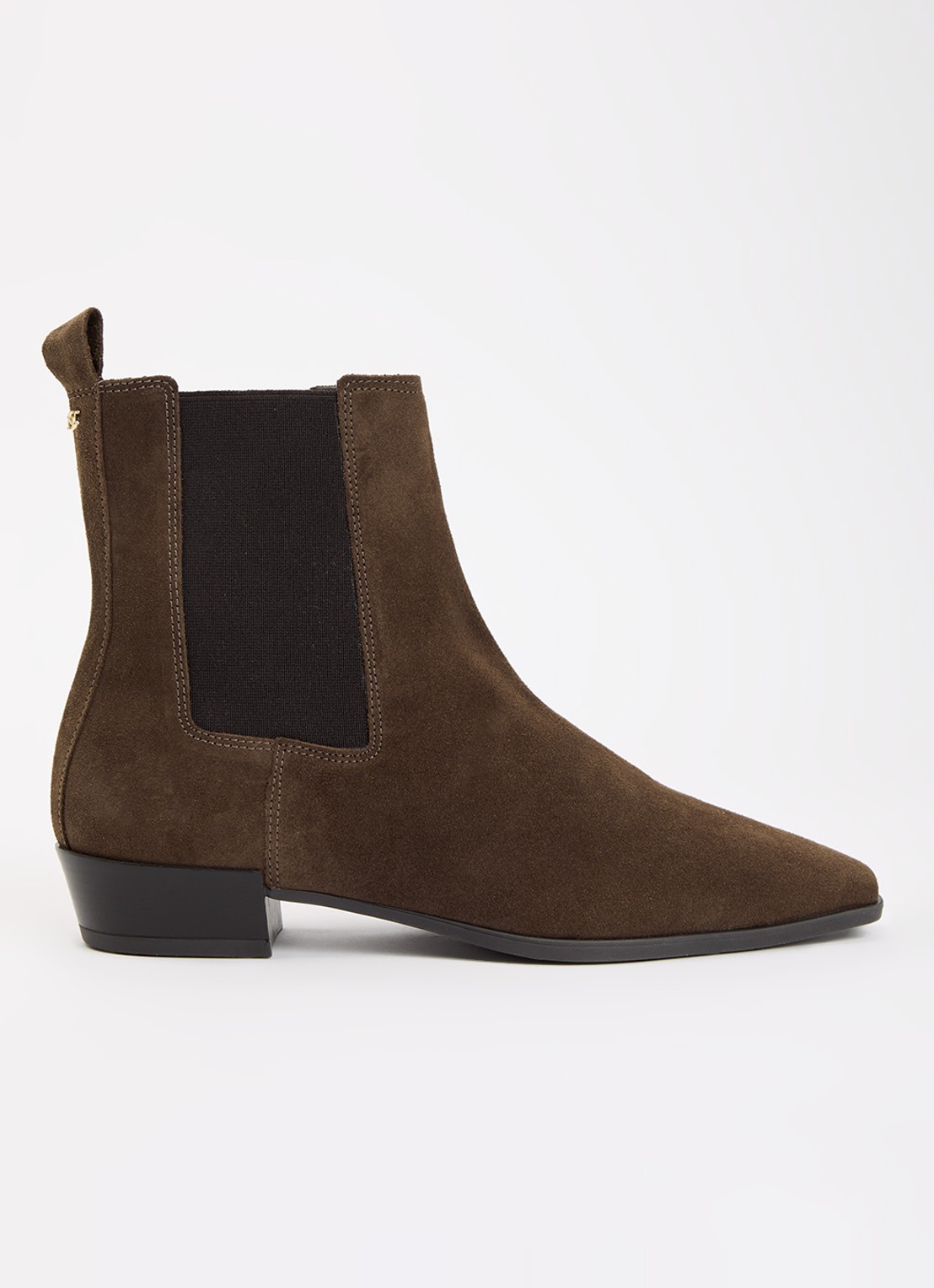 Dune London Parkas chelsea boot - voorkant 4 hazelnootbruin