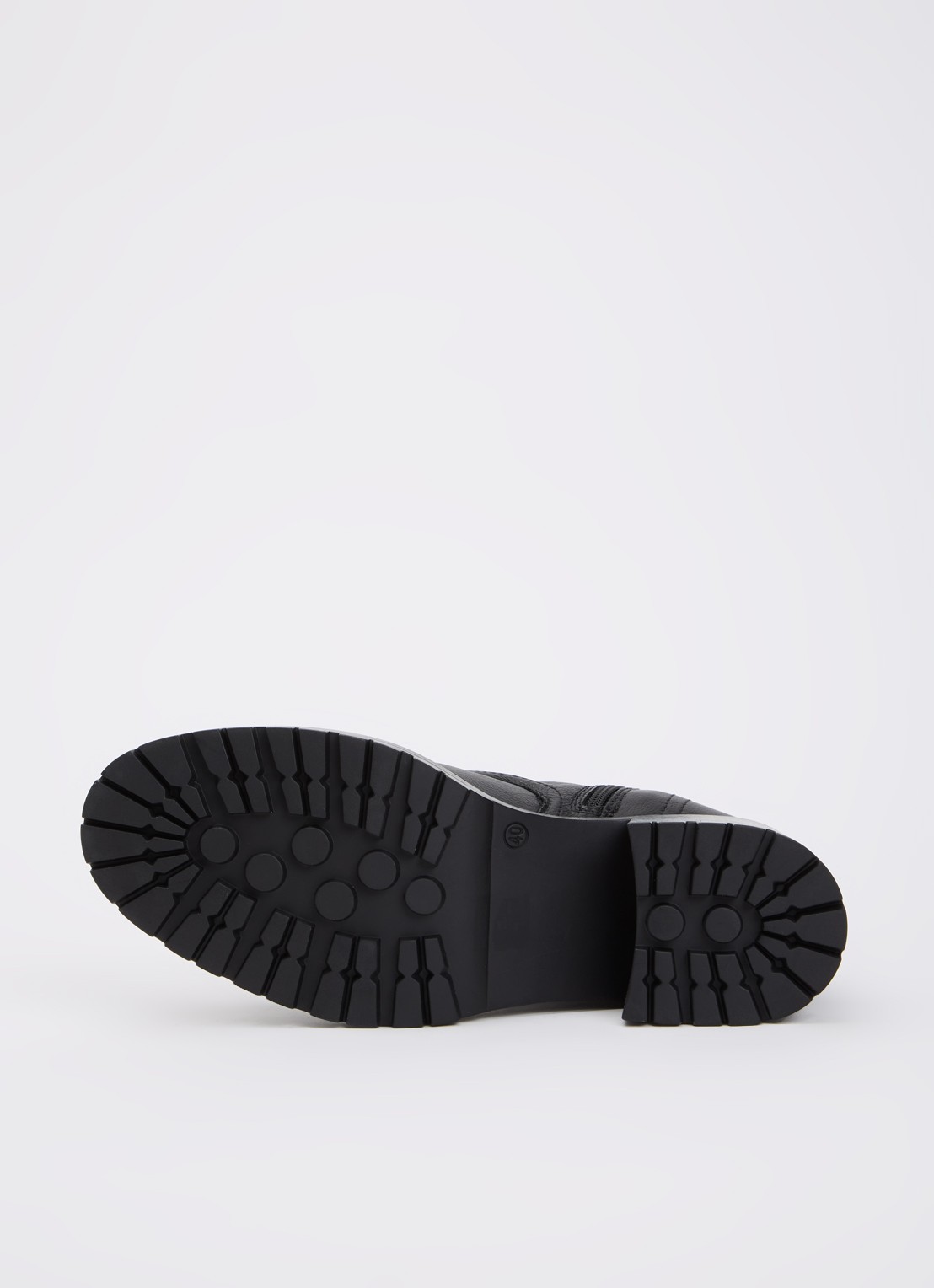 Dune London Patiently biker boot van leer - detail 4 zwart