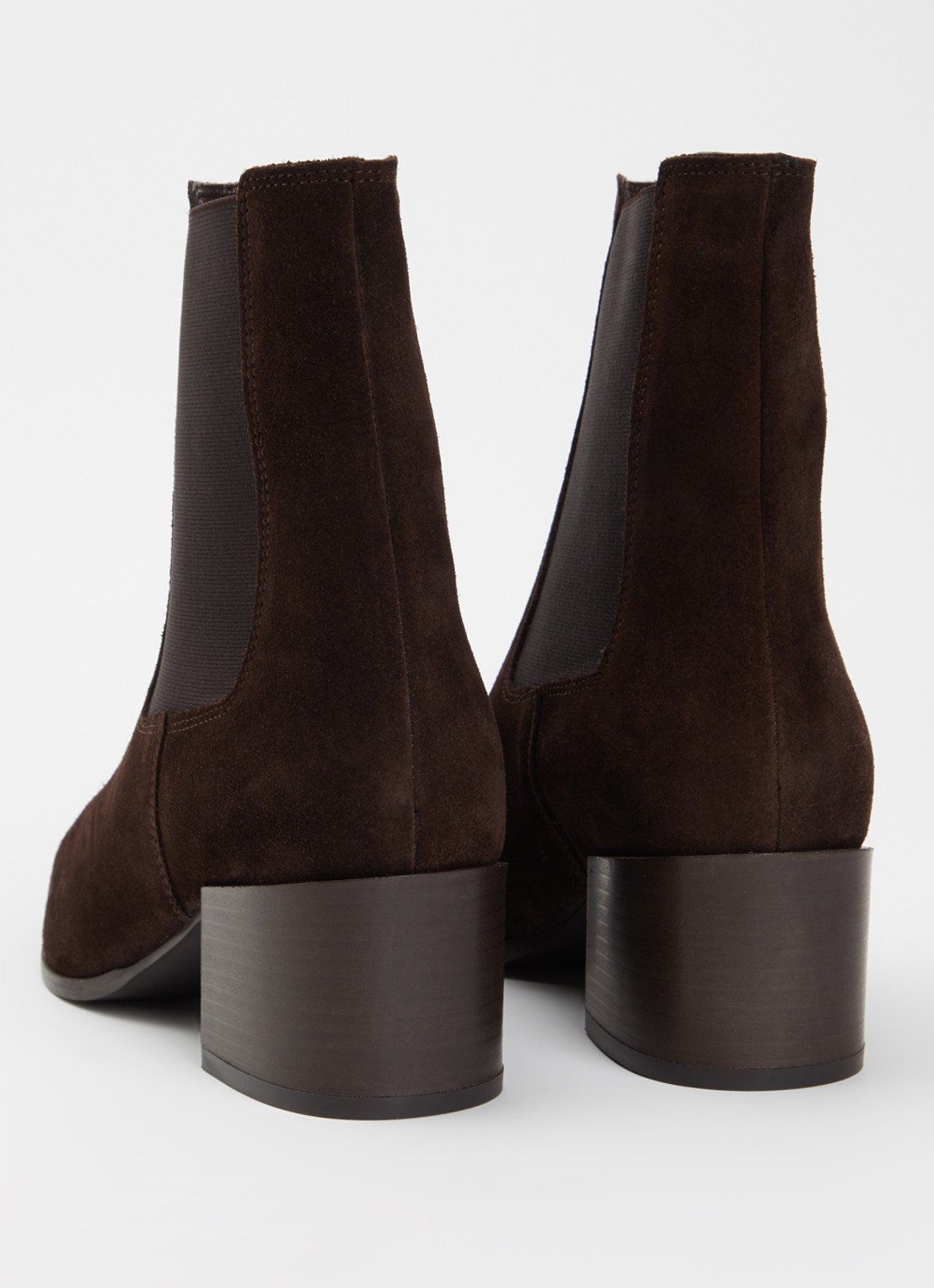 Dune London Pimo chelsea boot van leer - achterkant 4 kastanjebruin