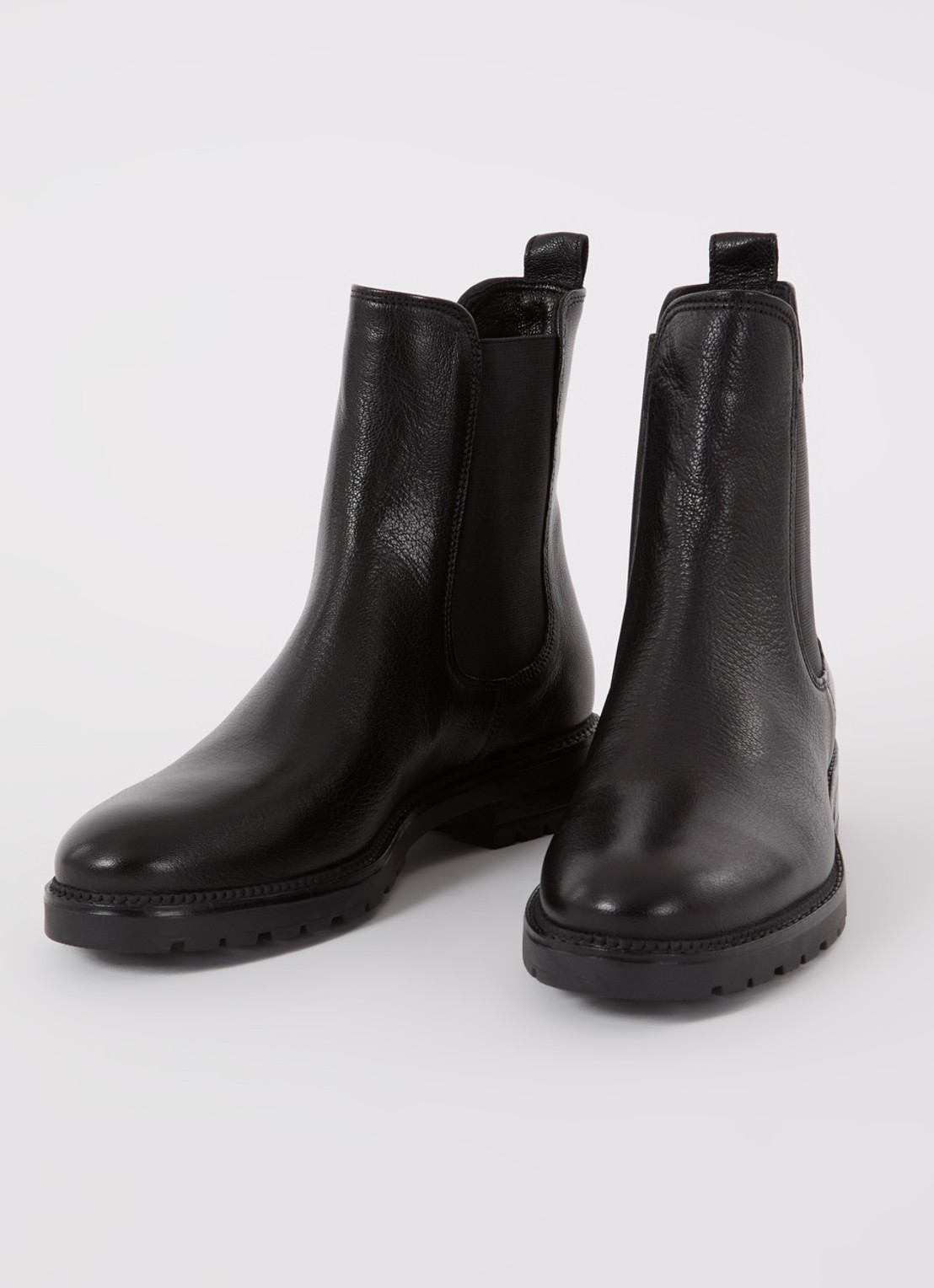 Dune London Poema chelsea boot van leer - detail 3 zwart