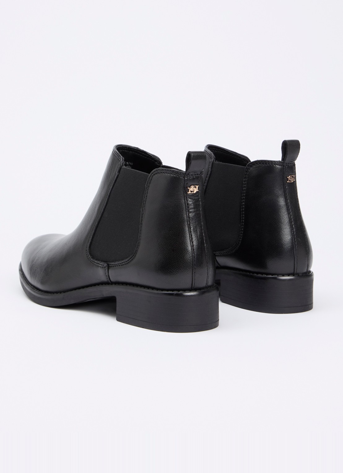 Dune London Polished chelsea boot van leer - achterkant 2 zwart
