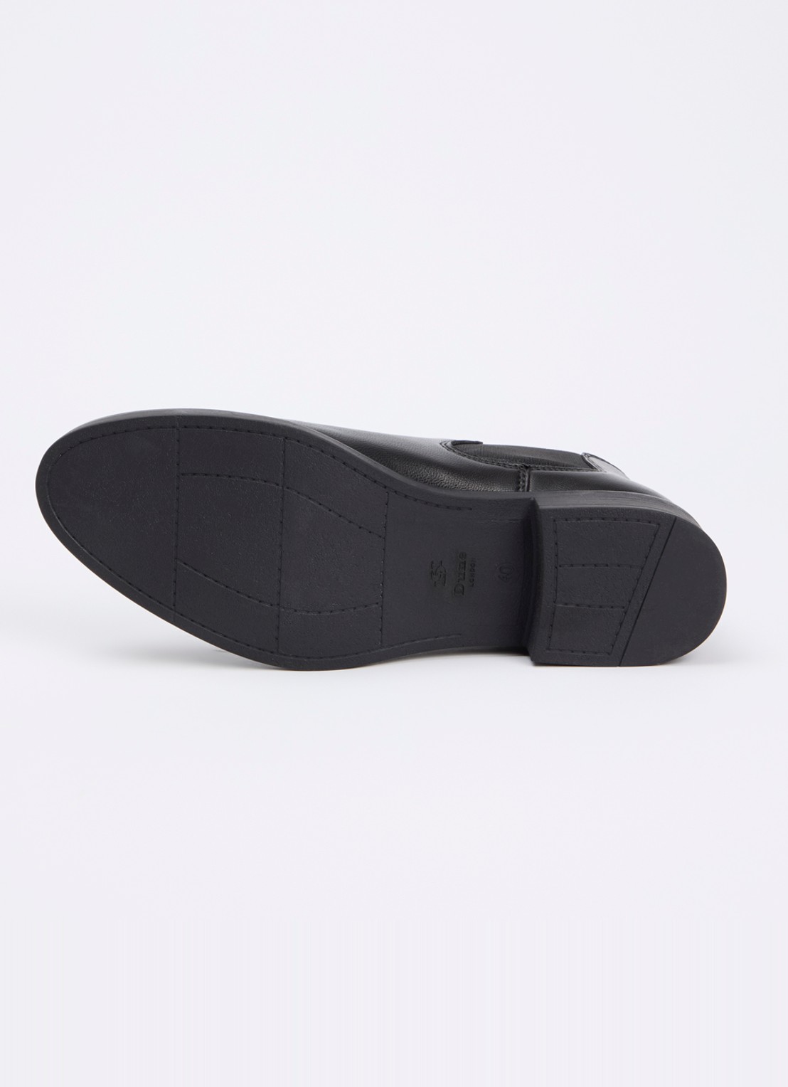 Dune London Polished chelsea boot van leer - detail 3 zwart