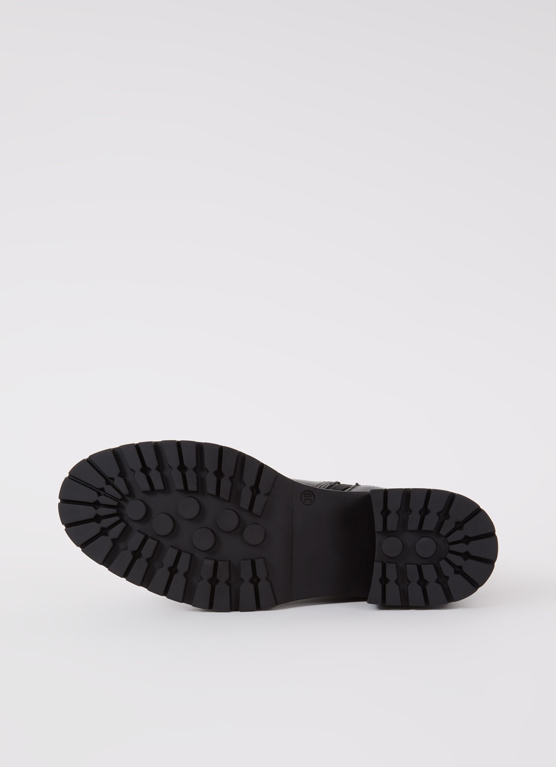Dune London Positivity chelsea boot van leer - detail 3 zwart