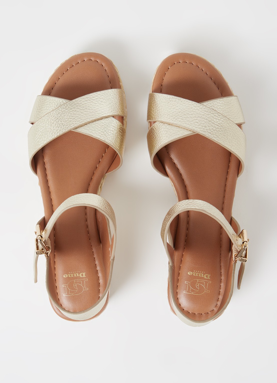 Dune London Regular Fit Linnie sleehak met metallic finish - detail 3 goud