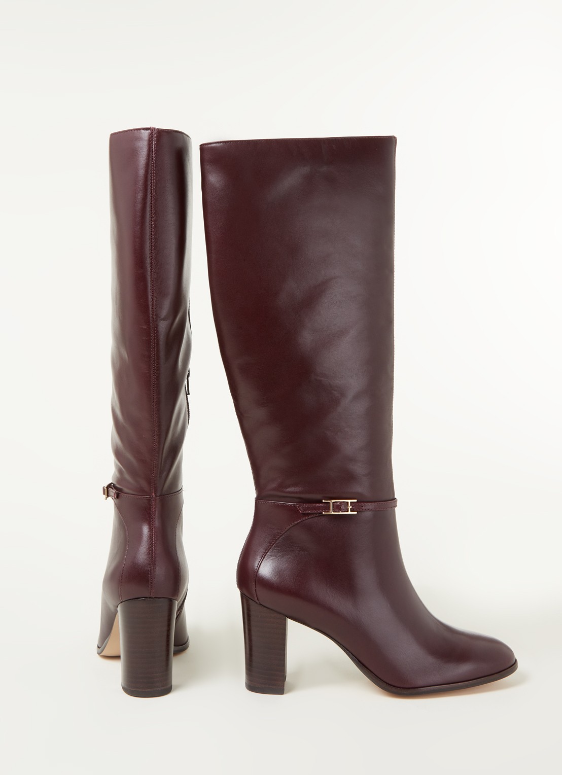 Dune London Sabah laars van leer - detail 3 brons