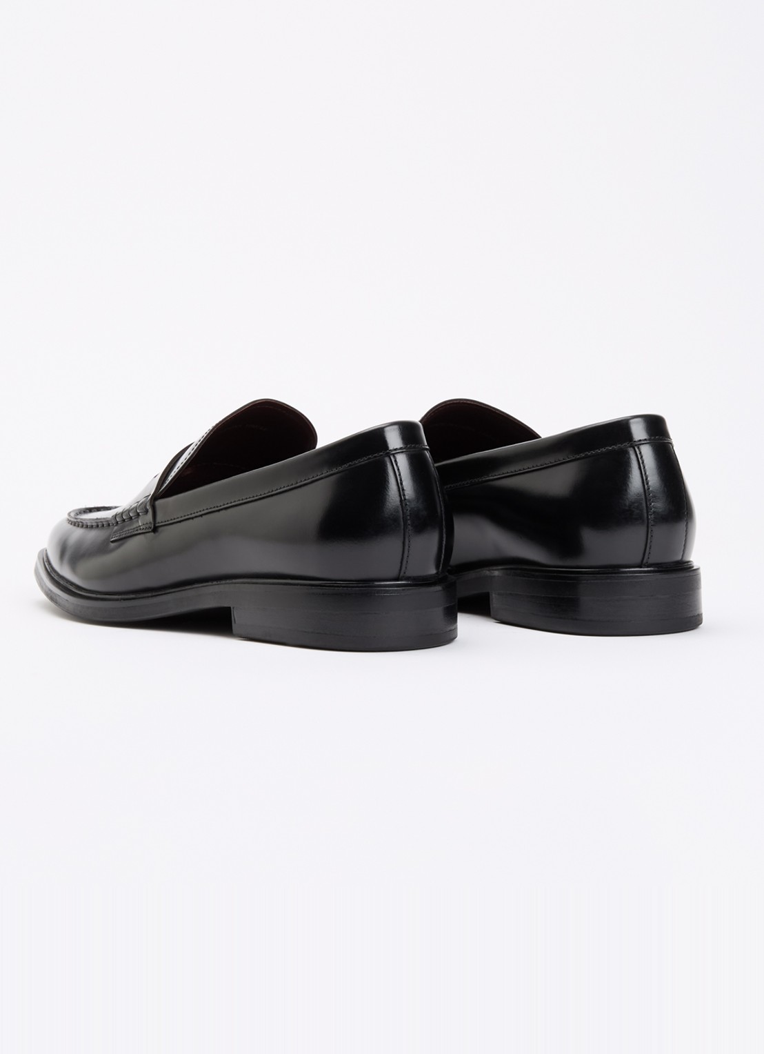 Dune London Sacha loafer van leer - achterkant 5 zwart