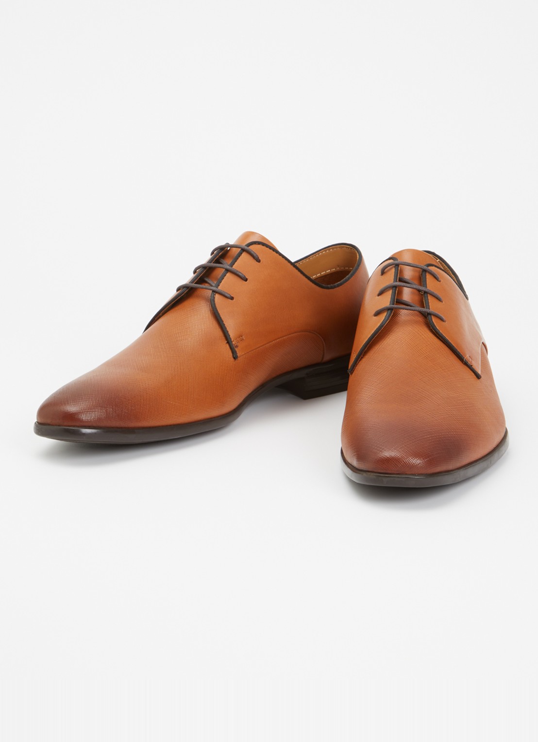 Dune London Saffi veterschoen van leer - detail 3 bruin