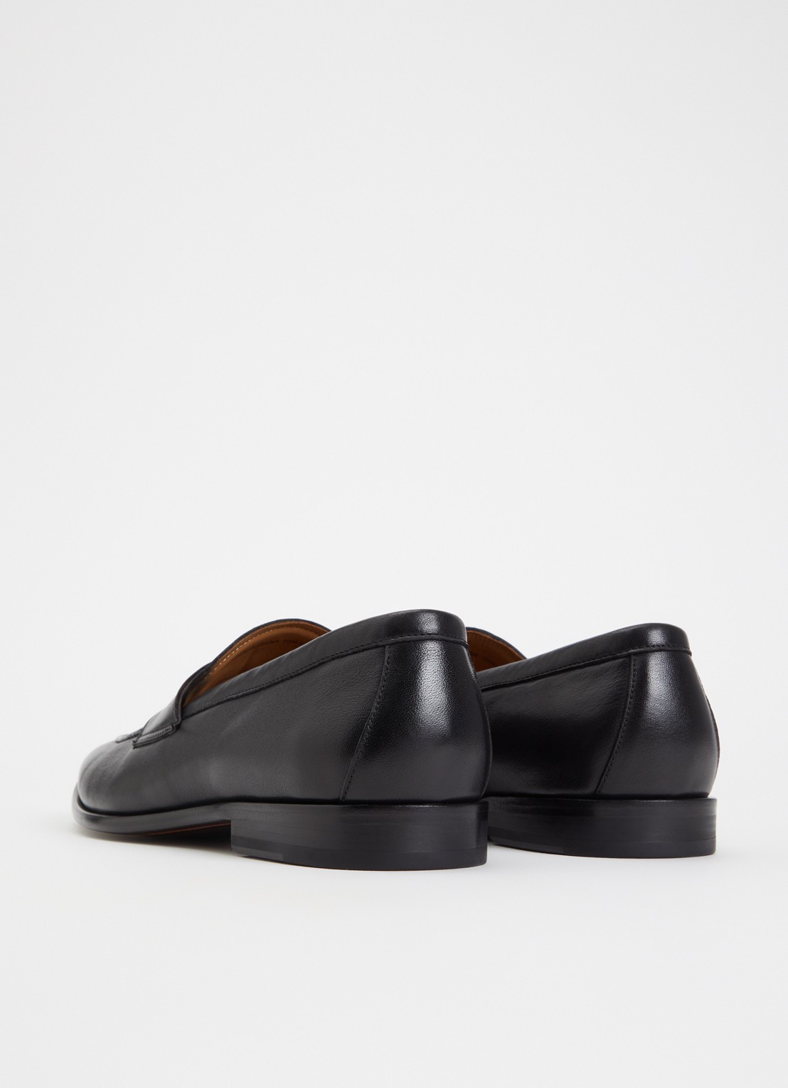 Dune London Salford loafer van leer - achterkant 4 zwart