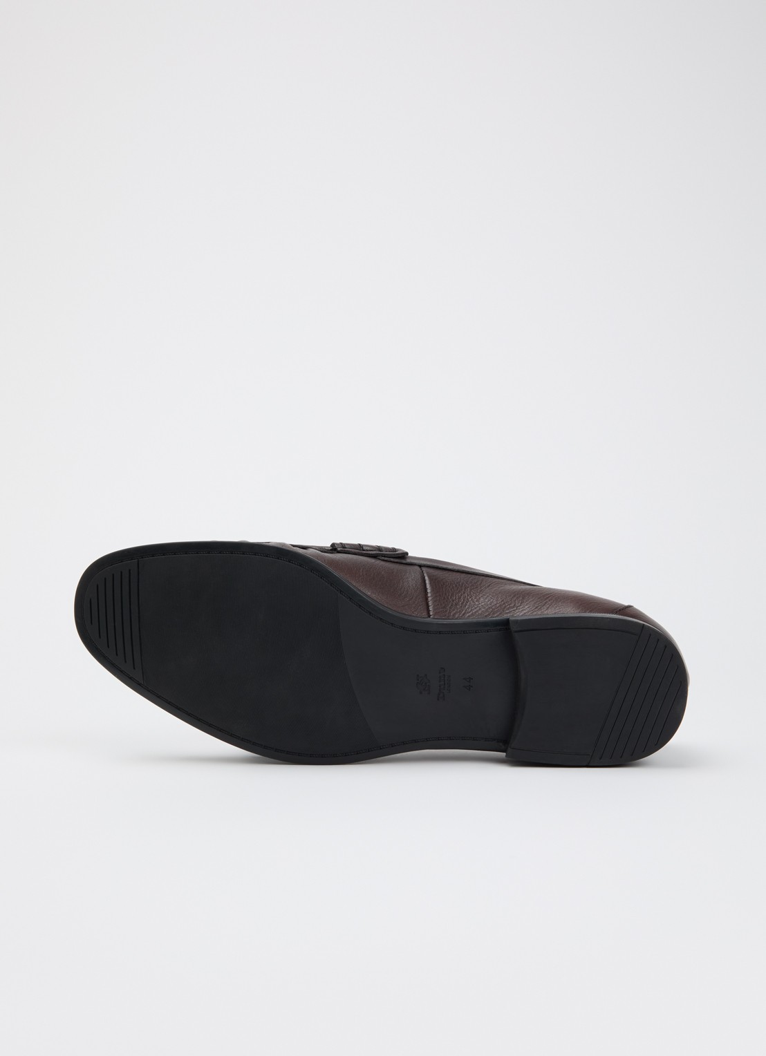 Dune London Sammi loafer van leer  - detail 4 donkerbruin