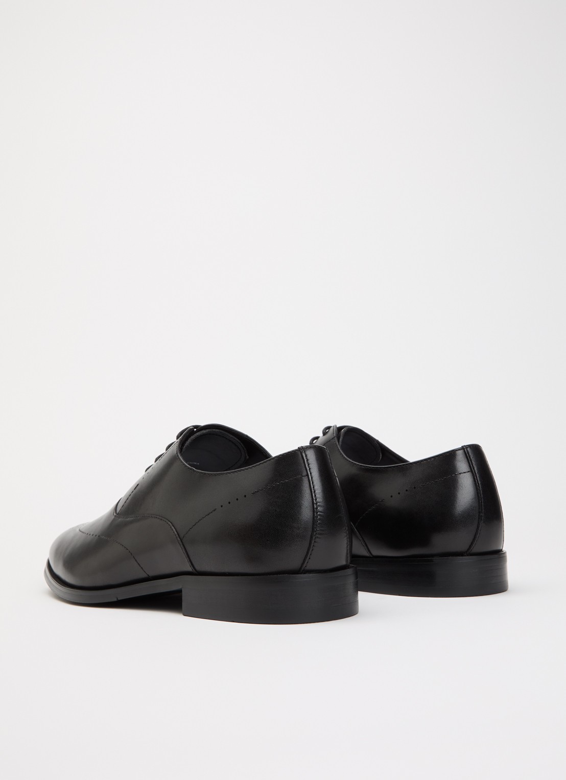 Dune London Shaay veterschoen van leer - achterkant 5 zwart
