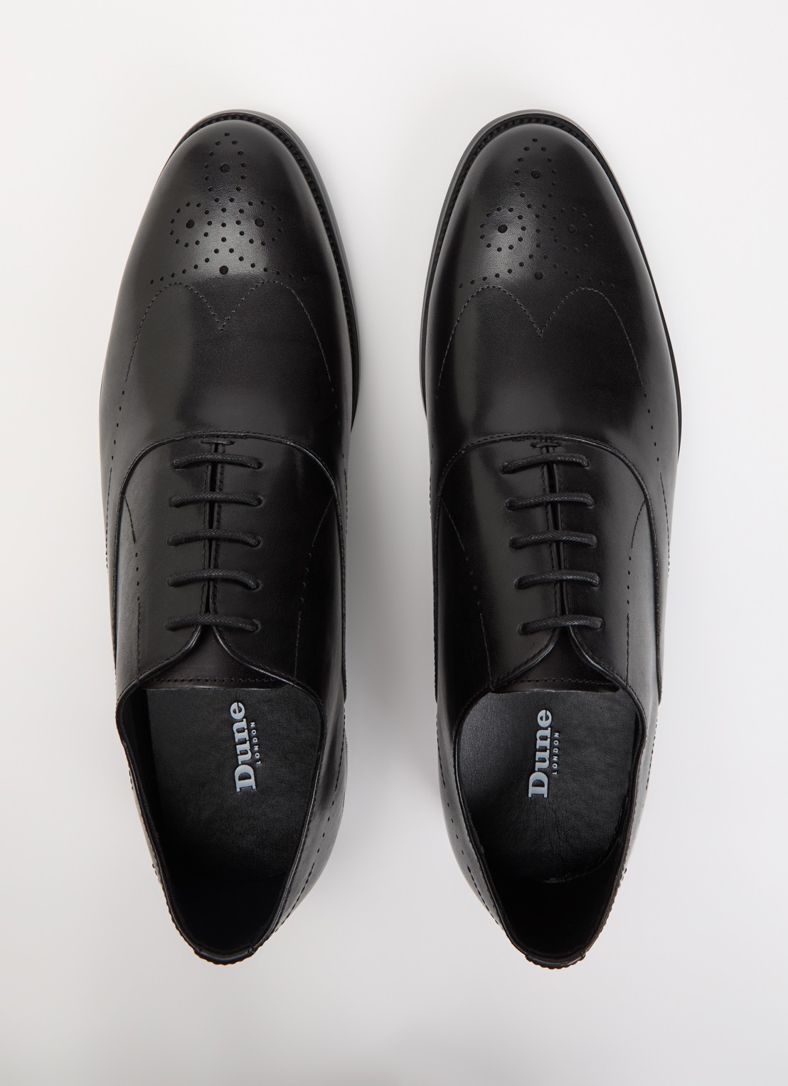 Dune London Shaay veterschoen van leer - detail 2 zwart