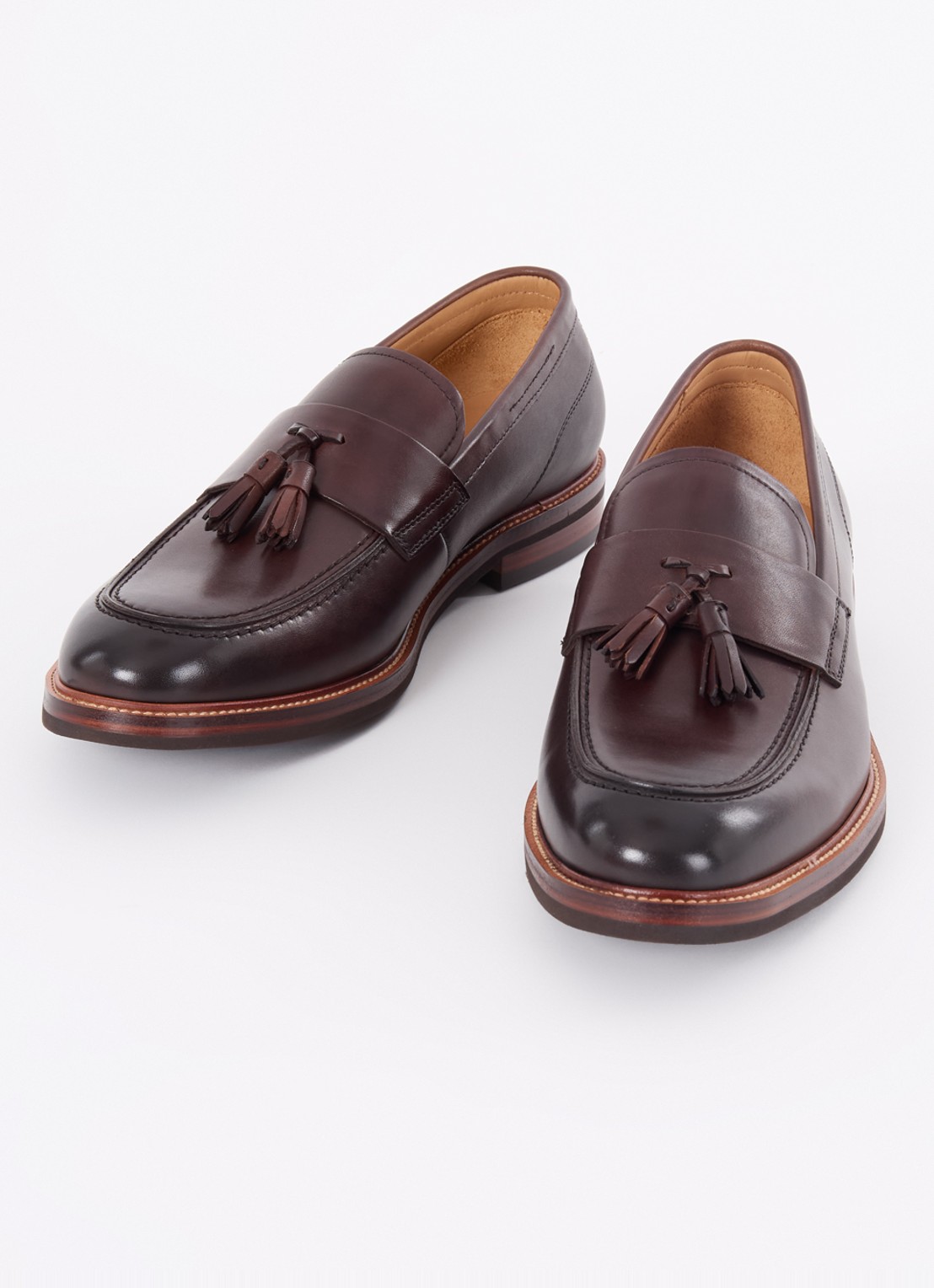 Dune London Shaw loafer  - detail 2 donkerbruin