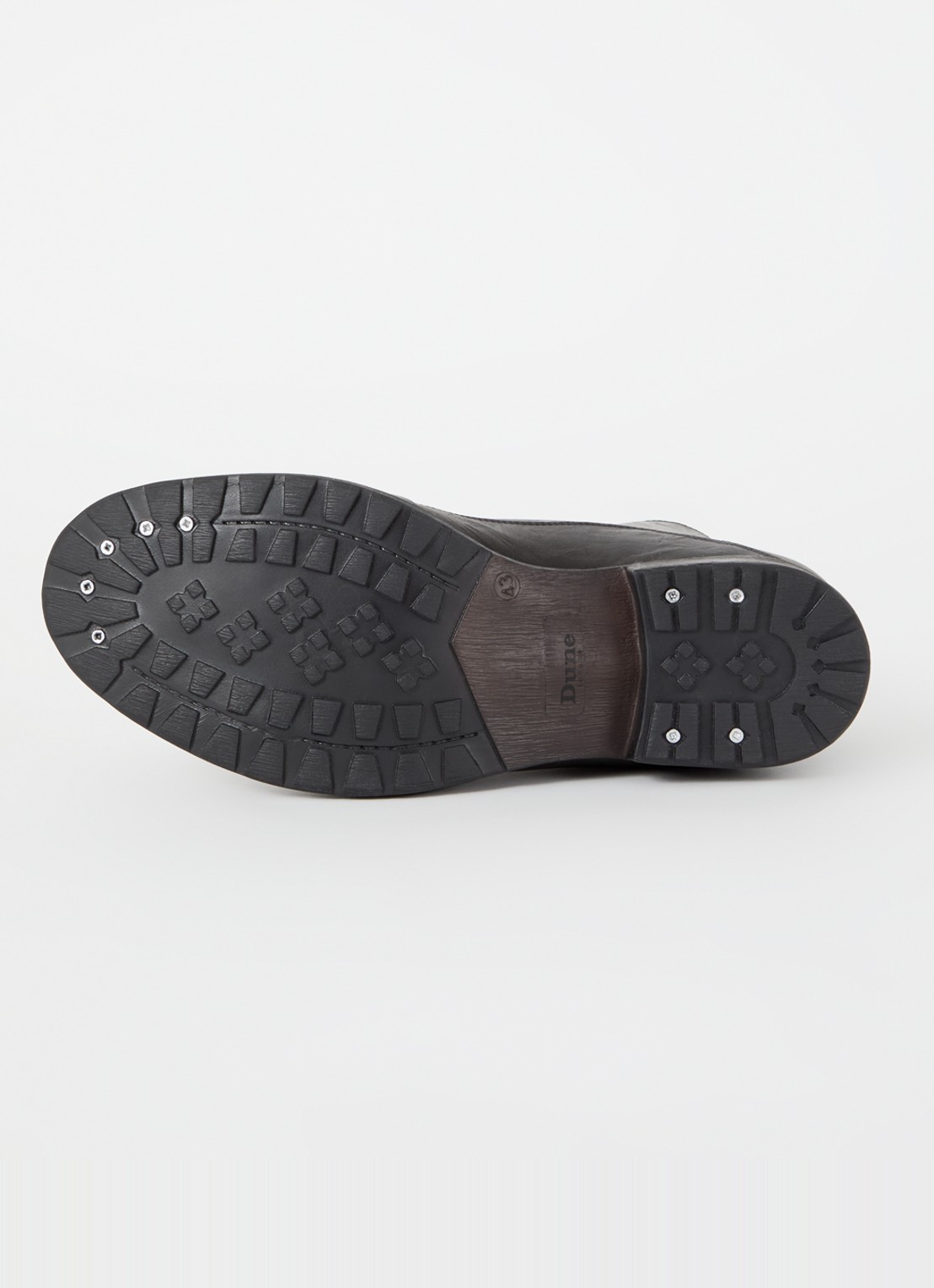 Dune London Simon veterboot van leer - detail 3 zwart