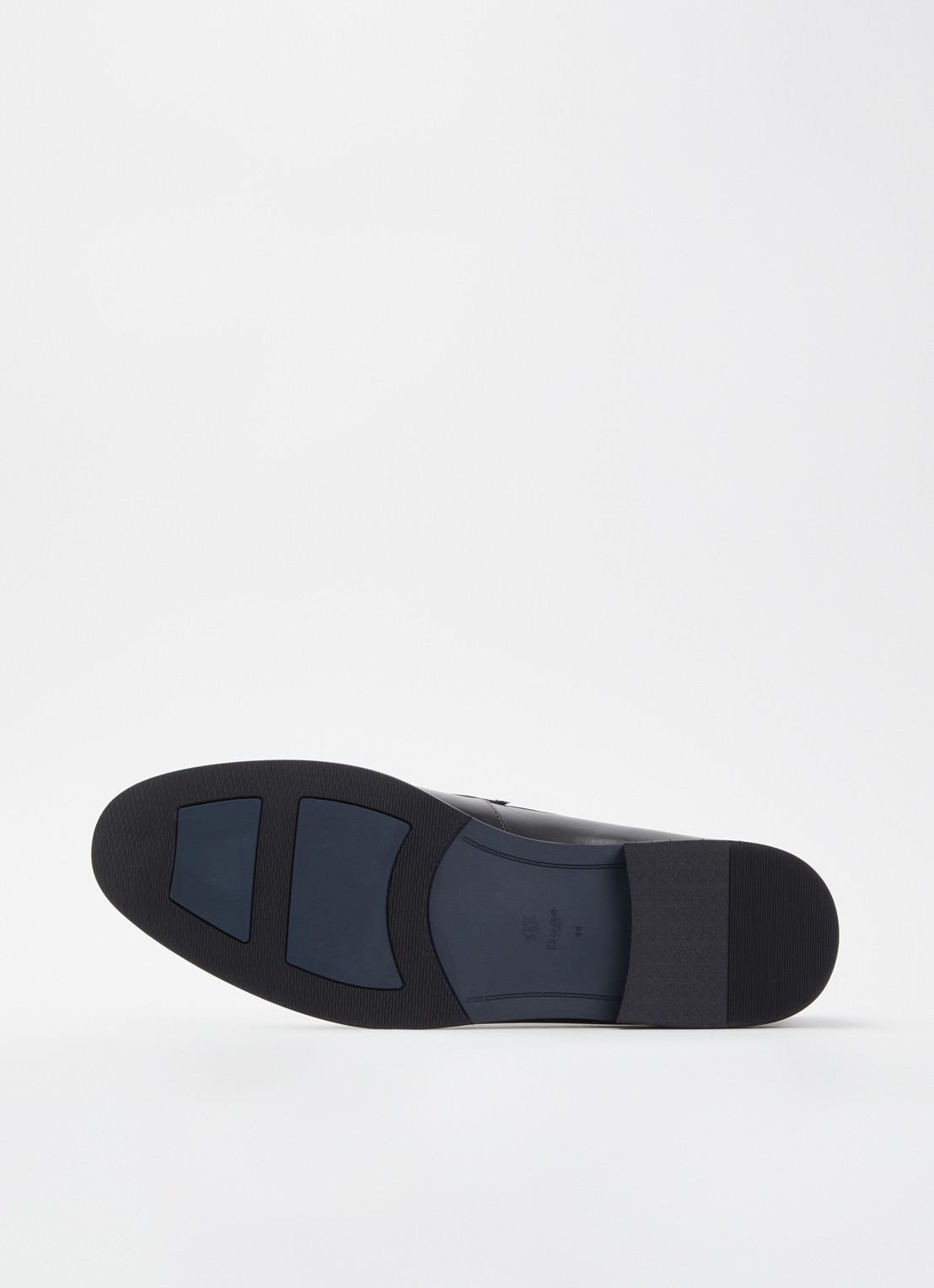 Dune London Skylers loafer van leer - detail 5 zwart