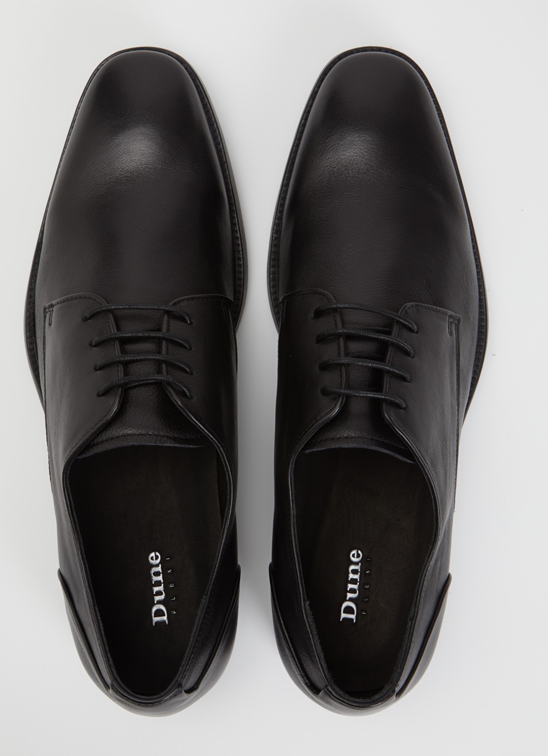 Dune London Sole veterschoen van leer - detail 4 zwart