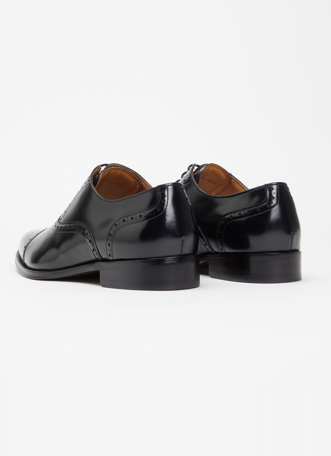 Dune London Soliders brogue van leer - achterkant 4 zwart