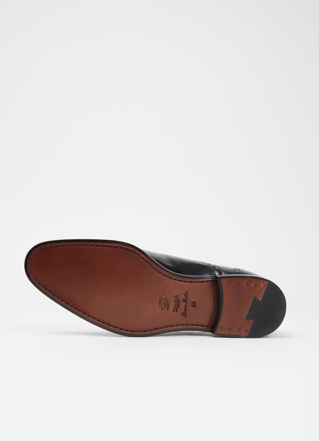 Dune London Soliders brogue van leer - detail 3 zwart
