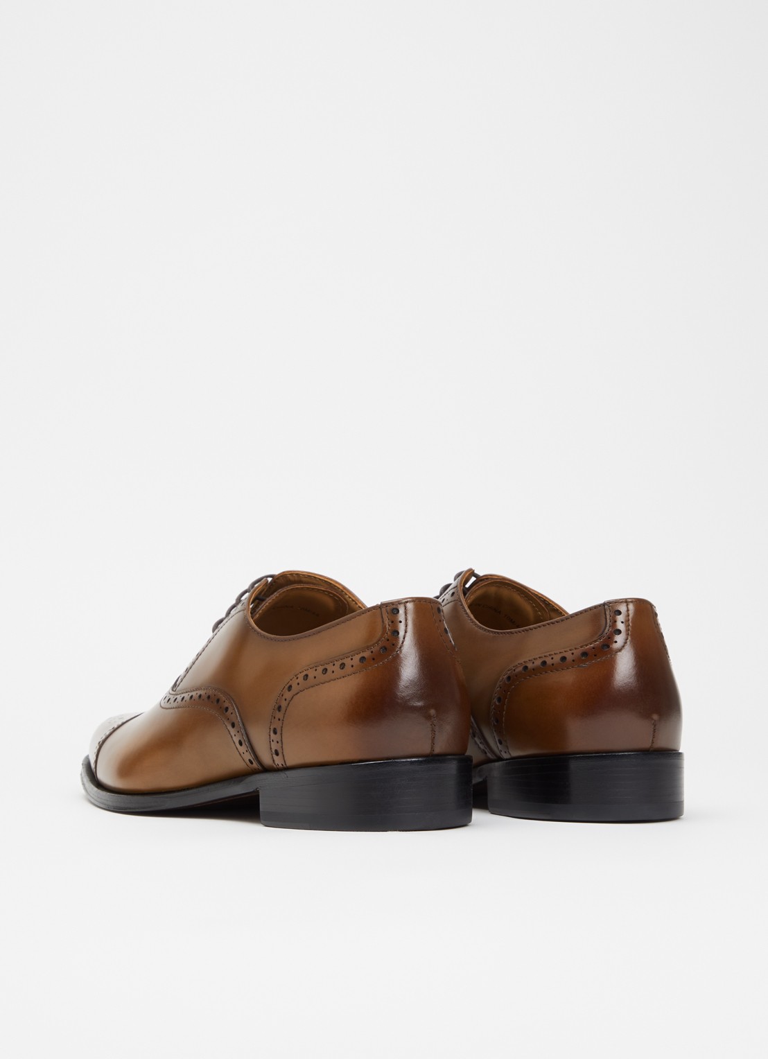 Dune London Soliders brogue van leer - achterkant 2 bruin