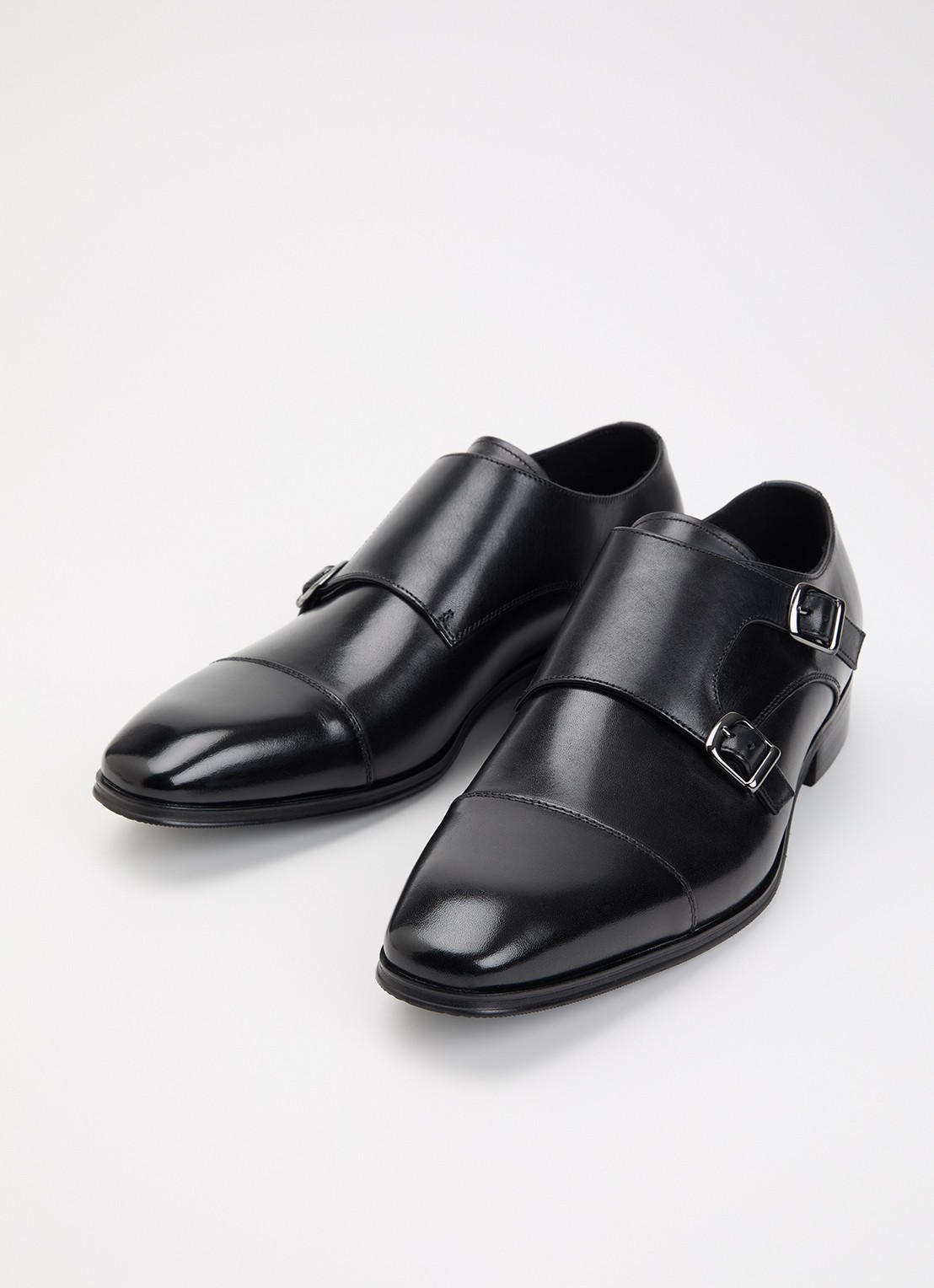 Dune London Solutions loafer van lakleer met gesp detail - detail 2 zwart