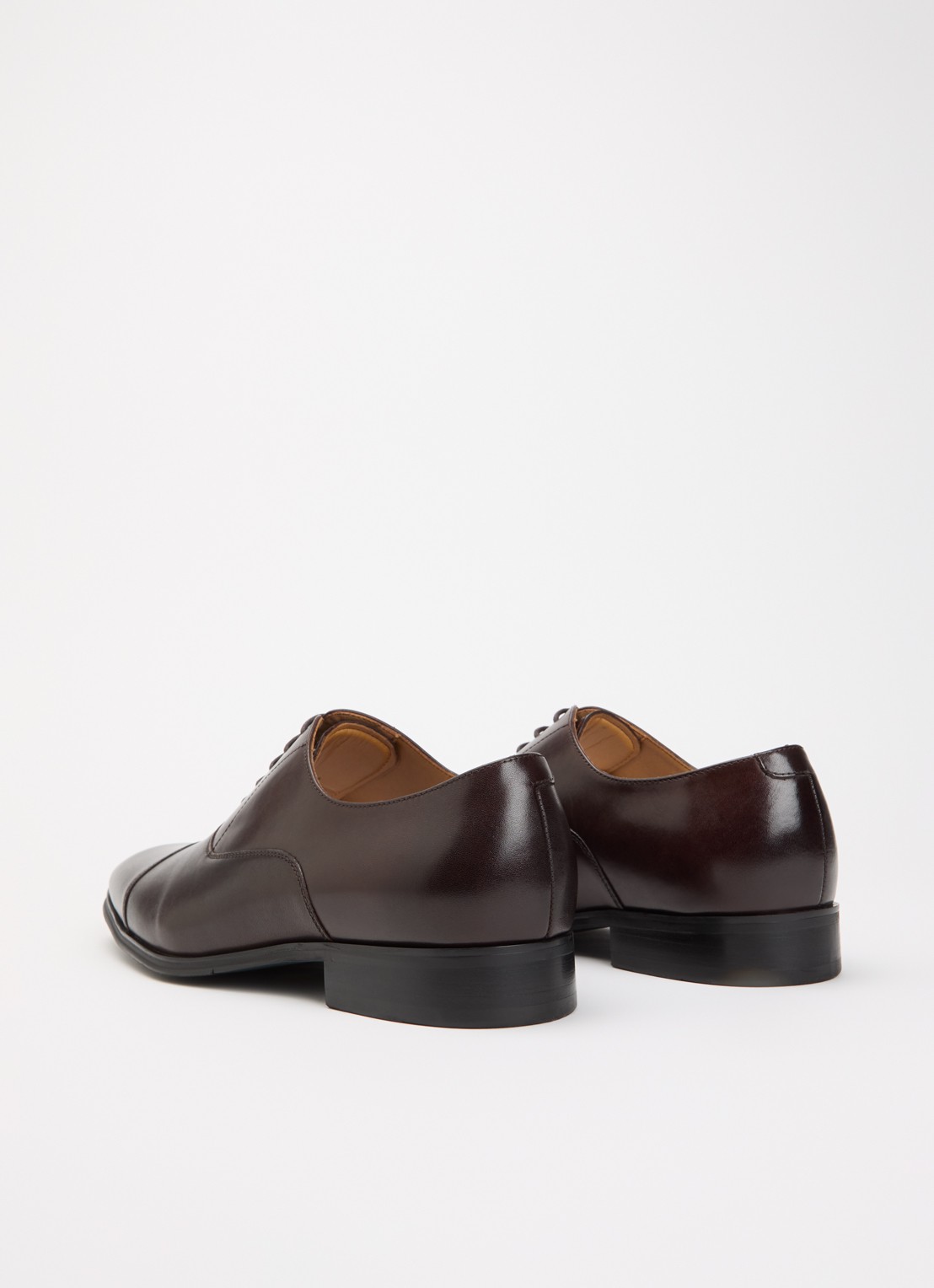 Dune London Solver veterschoen van leer - achterkant bruin