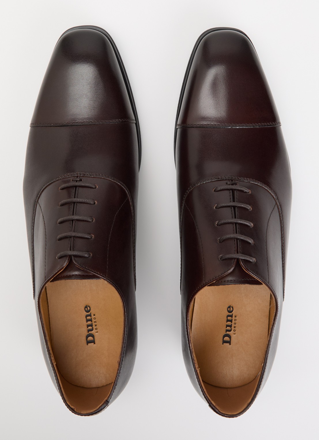 Dune London Solver veterschoen van leer - detail 4 bruin