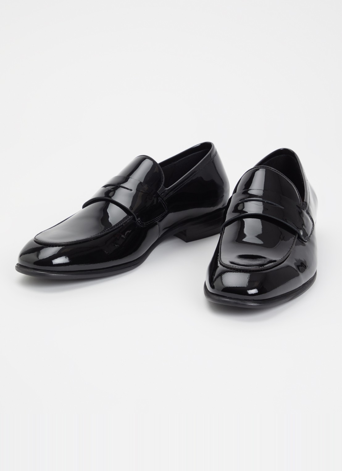Dune London Spin loafer van lakleer - detail 2 zwart