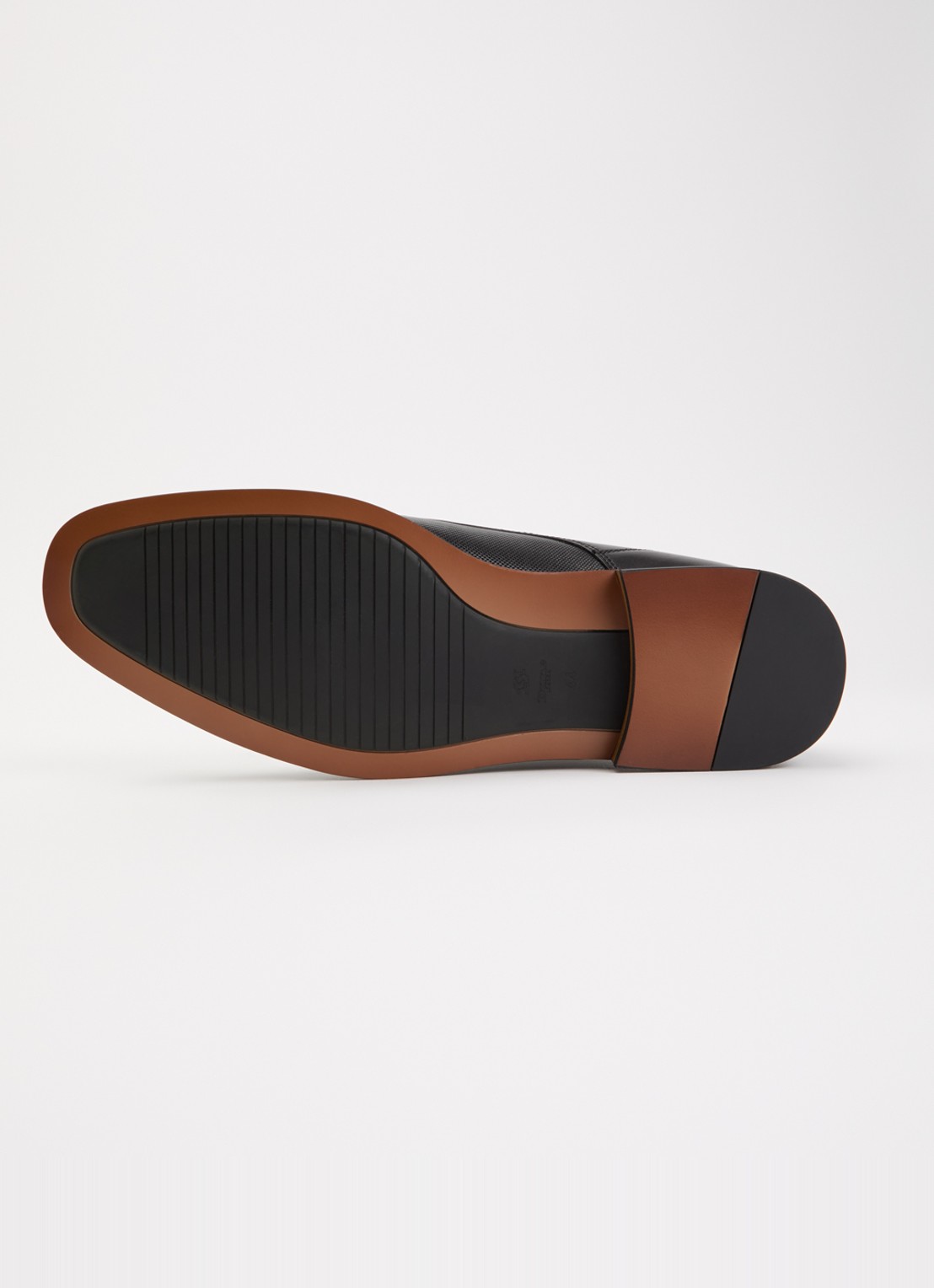 Dune London Stones veterschoen van leer - detail 5 zwart