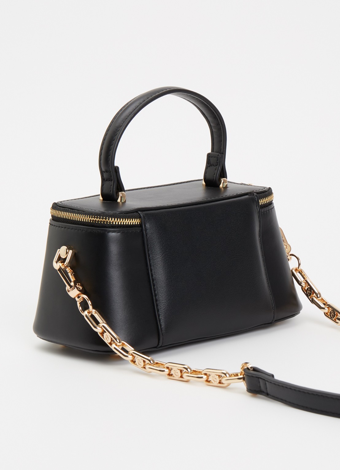 Dune London Successful make-up tas met afneembare schouderriem - achterkant diepzwart