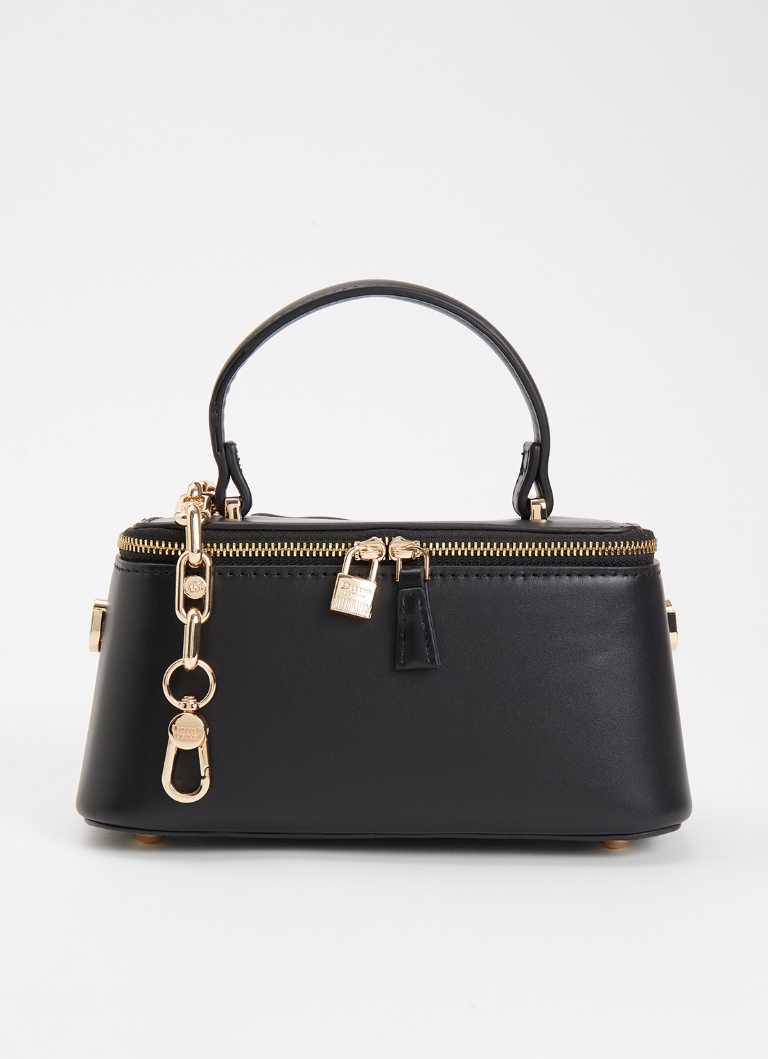 Dune London Successful make-up tas met afneembare schouderriem - voorkant 2 diepzwart