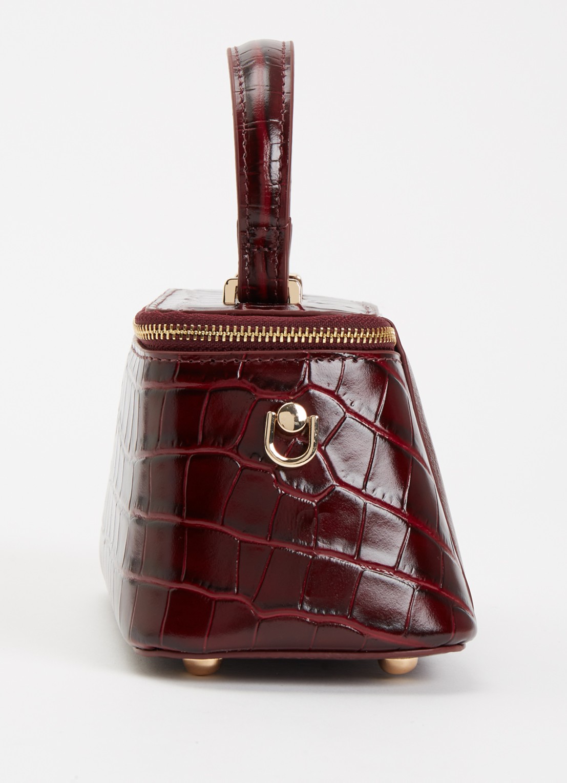 Dune London Successful make-up tas met afneembare schouderriem - detail 2 bordeauxrood