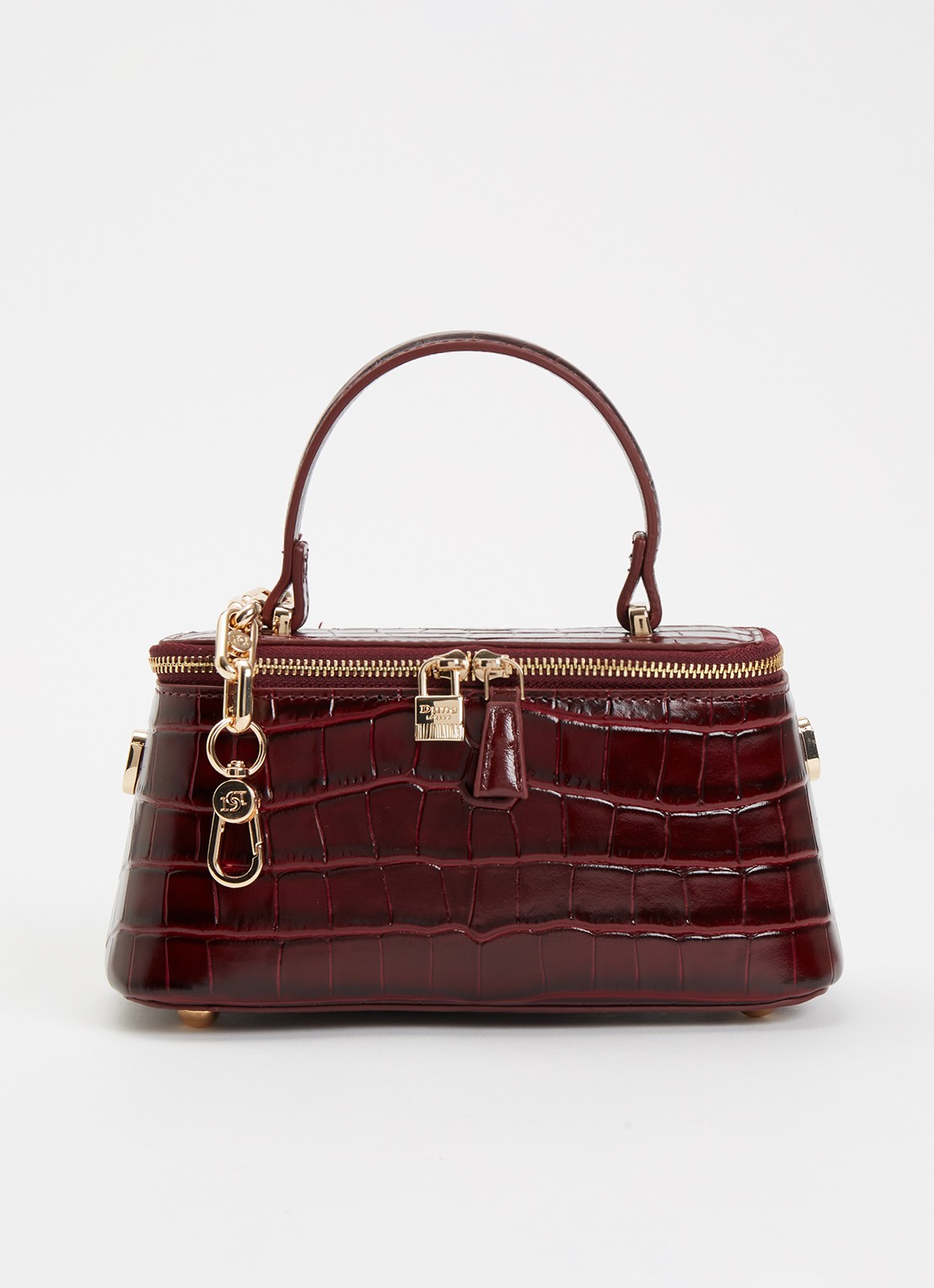 Dune London Successful make-up tas met afneembare schouderriem - voorkant 5 bordeauxrood