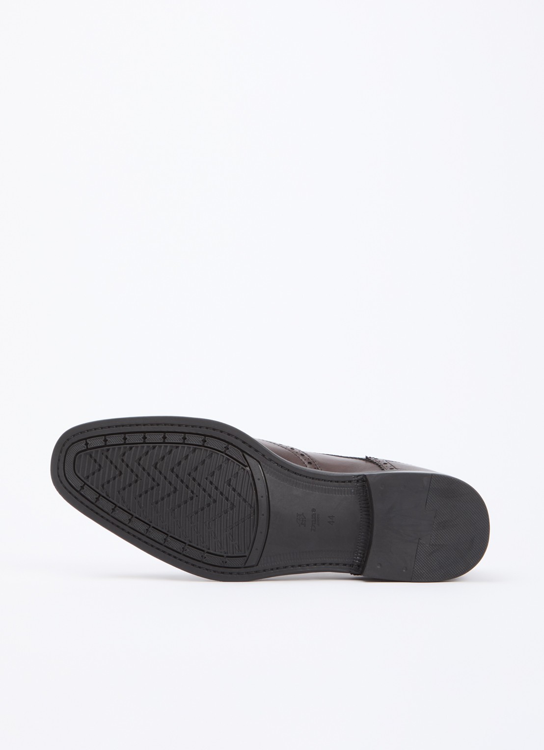 Dune London Sunni brogue van leer - detail 5 donkerbruin