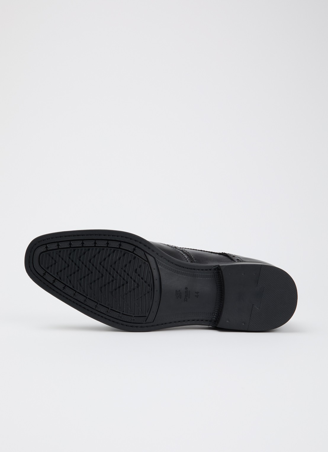 Dune London Sunni Wide Fit brogue van leer  - detail 5 zwart