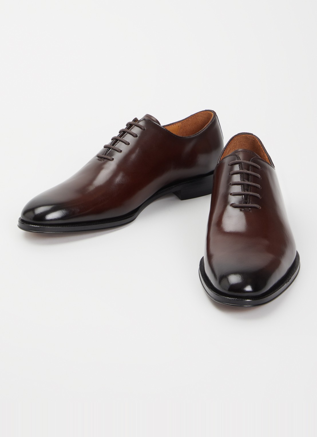 Dune London Sylvester veterschoen van leer - detail bruin