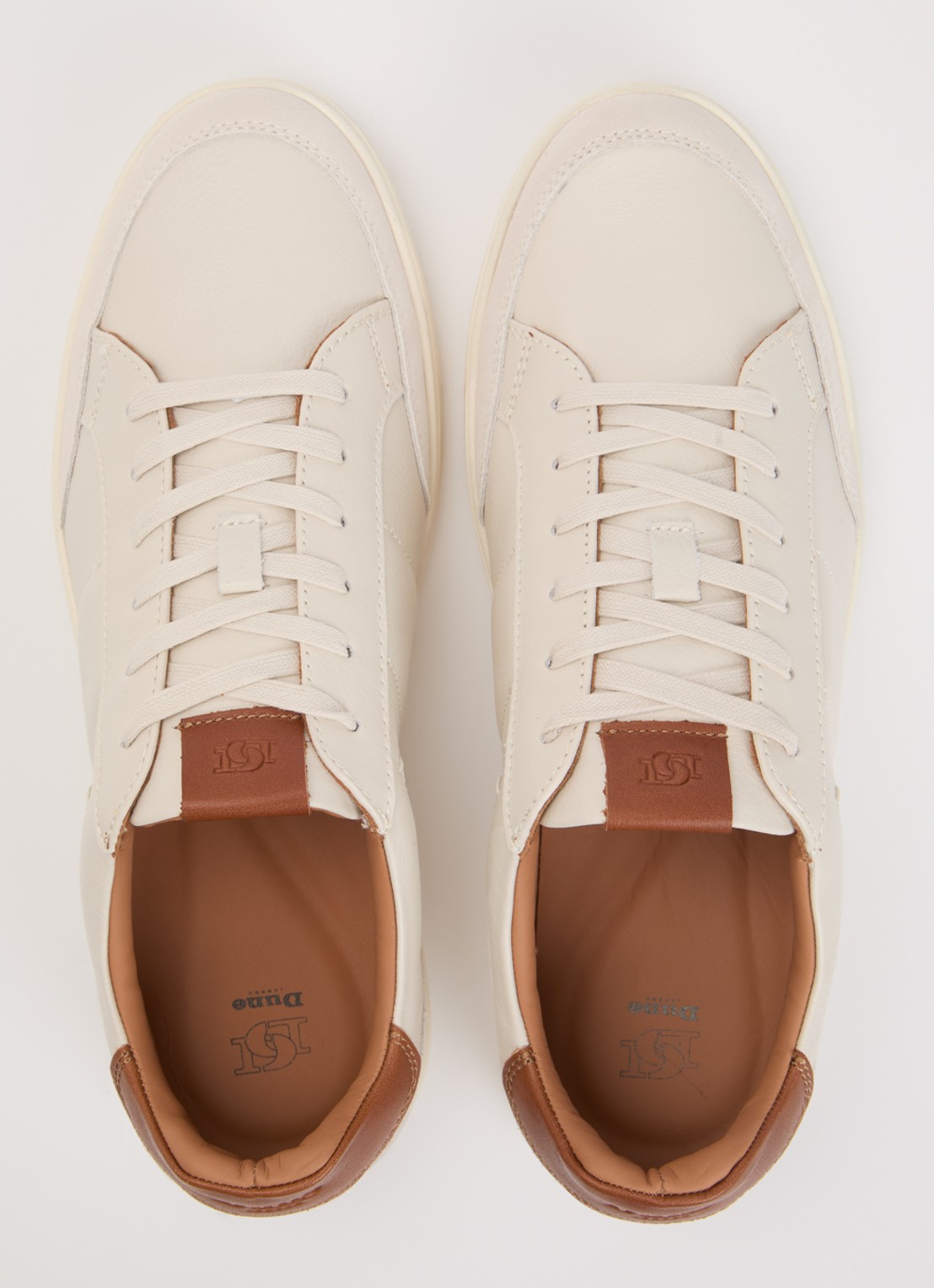 Dune London Tabor sneaker van leer - detail 4 wit