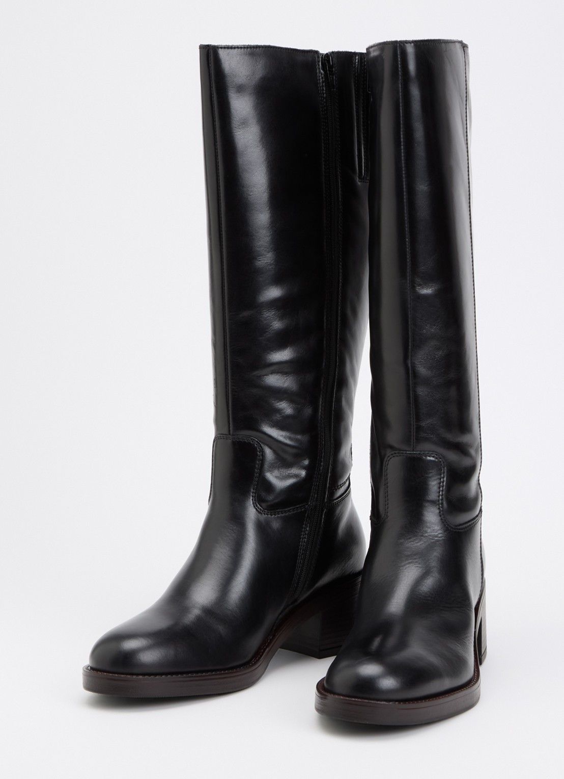 Dune London Tammies laars van leer - detail 3 zwart