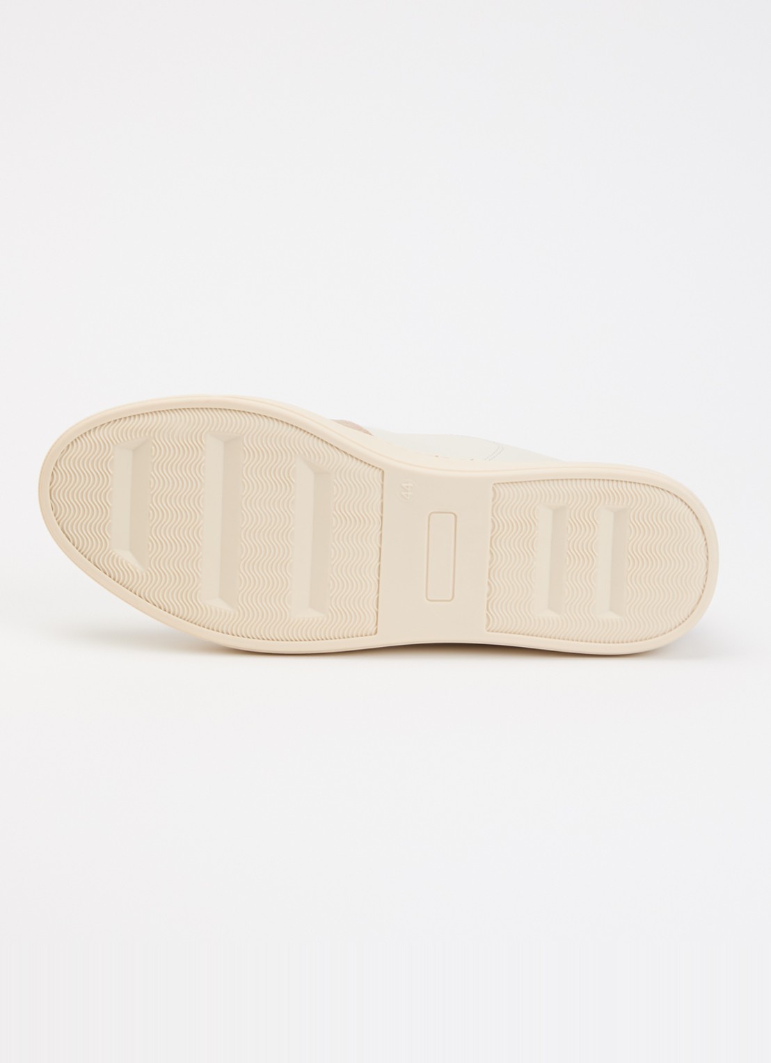 Dune London Tawly sneaker van leer met details van suède - detail 4 beige