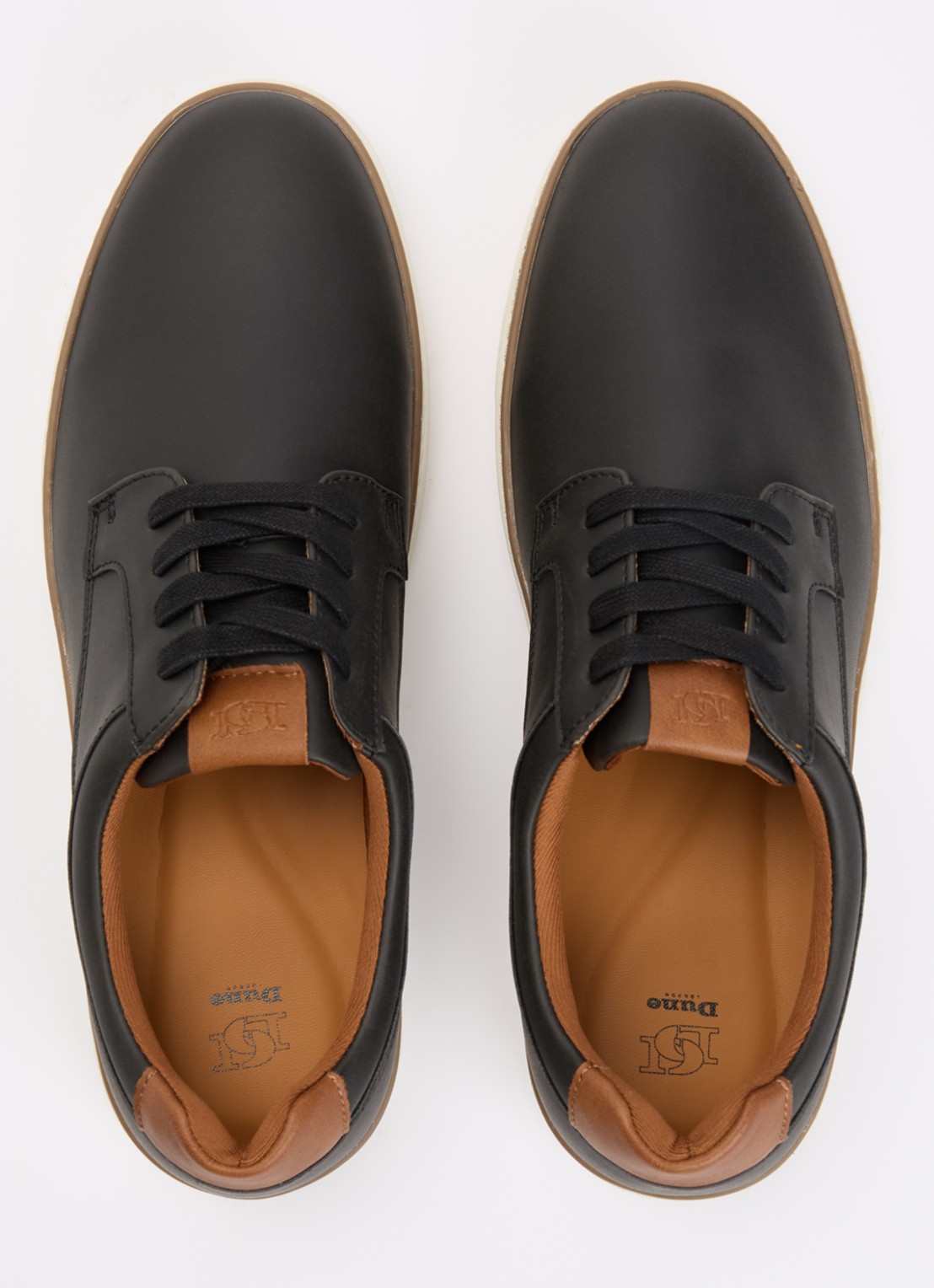 Dune London Teppy veterschoen - detail 2 zwart