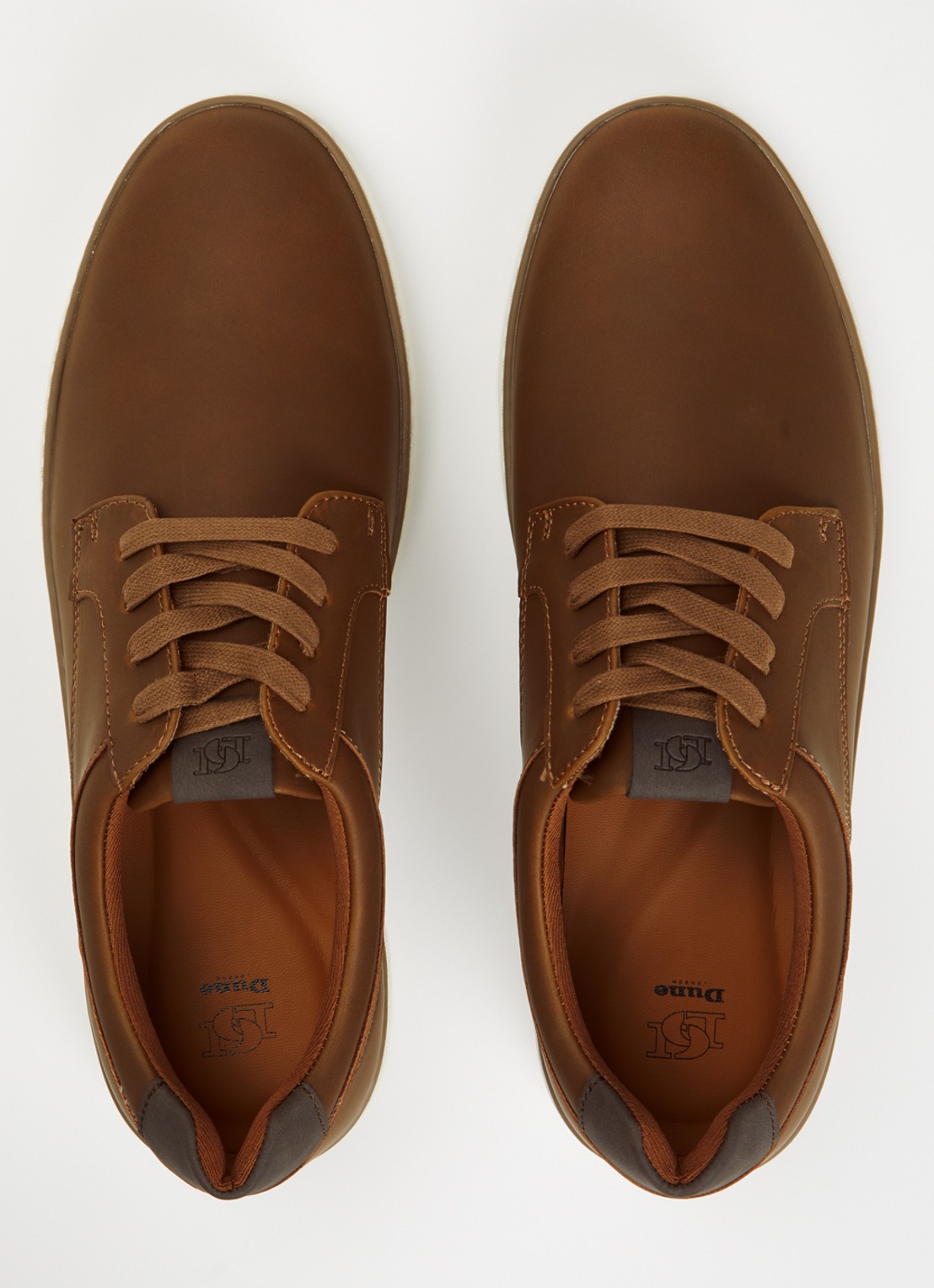 Dune London Teppy veterschoen - detail 4 bruin