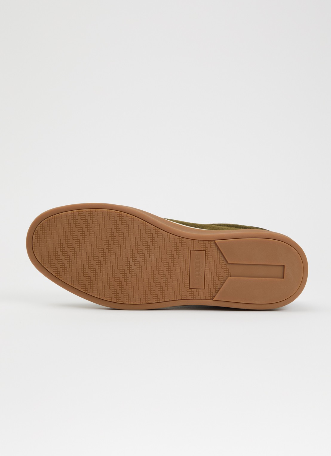 Dune London Tony sneaker van suède - detail 5 legergroen
