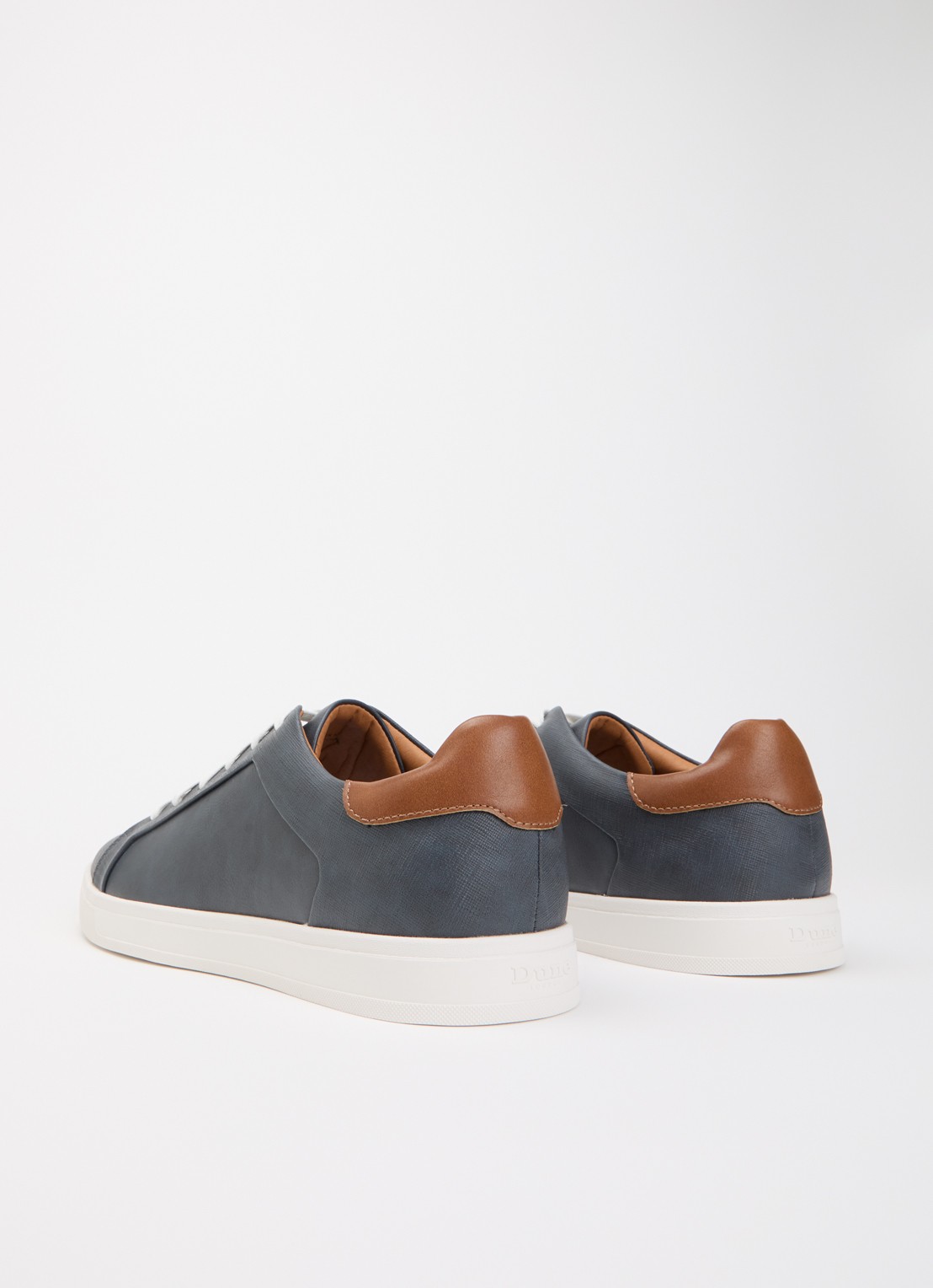 Dune London Traces sneaker - achterkant 5 donkerblauw