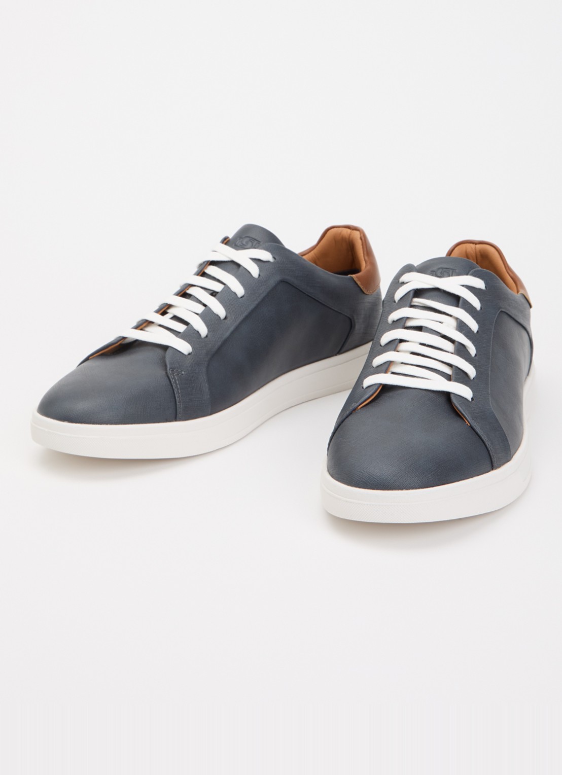 Dune London Traces sneaker - detail 2 donkerblauw