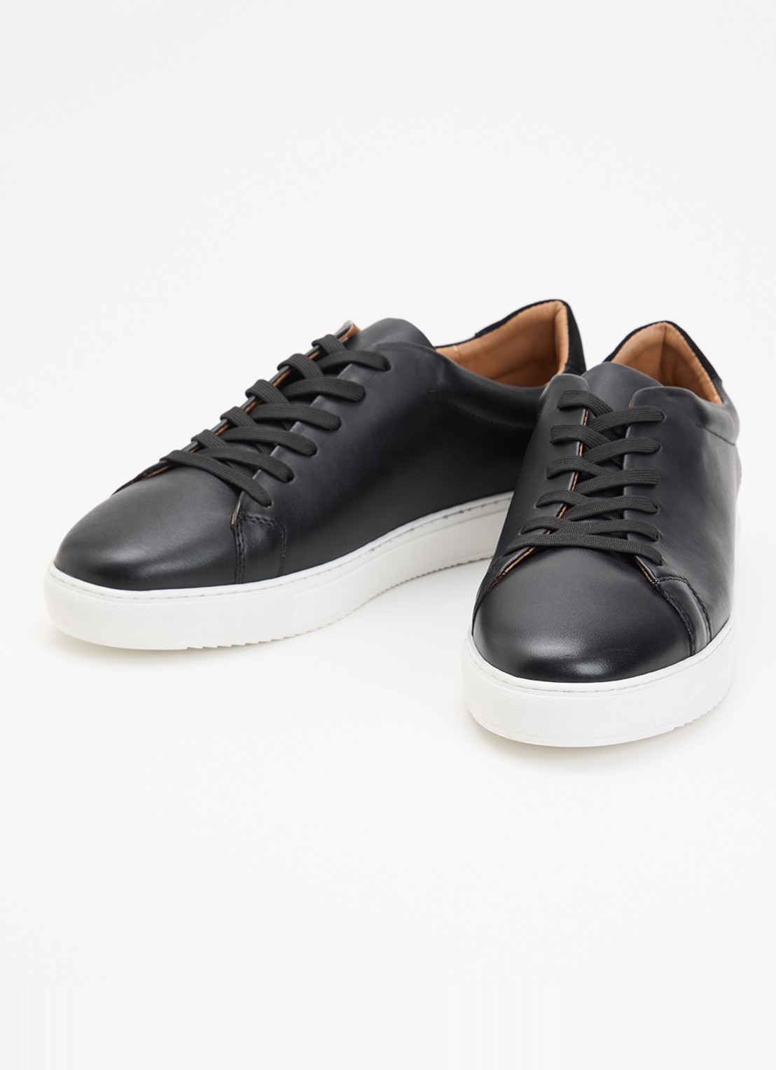 Dune London Trevons sneaker van leer  - detail zwart